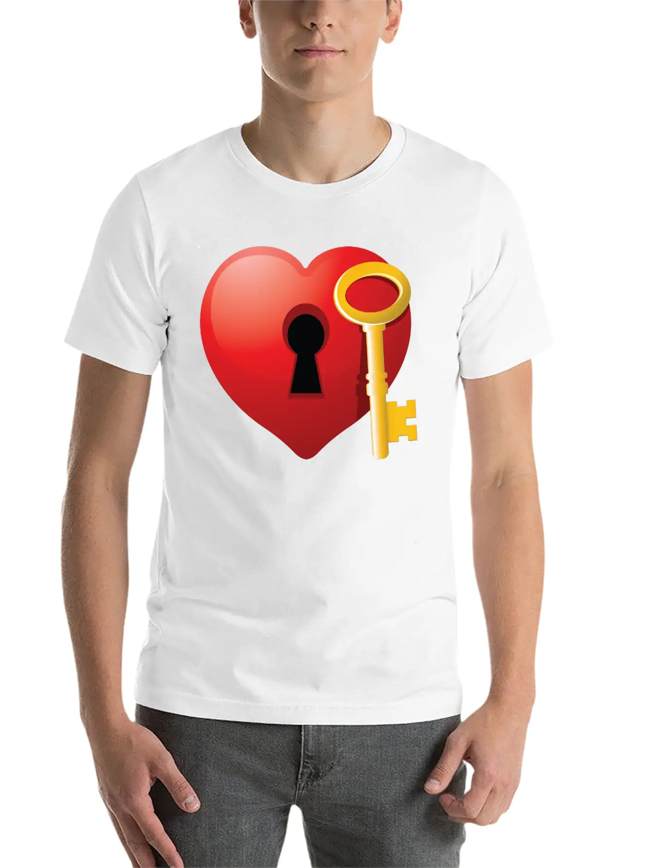 KEY TO YOUR HEART Timeless Short Sleeve Tee – Comfy And Minimalist Design