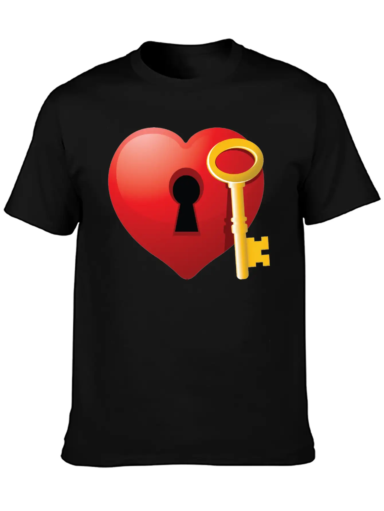 KEY TO YOUR HEART Timeless Short Sleeve Tee – Comfy And Minimalist Design