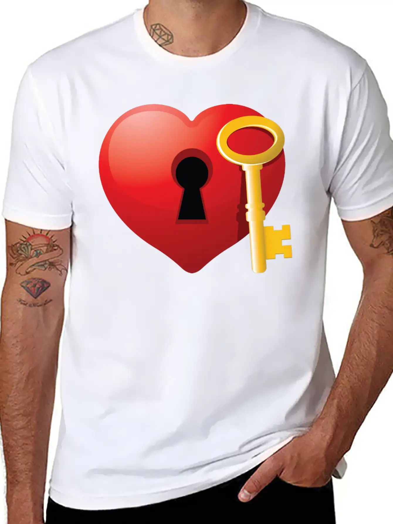 KEY TO YOUR HEART Timeless Short Sleeve Tee – Comfy And Minimalist Design