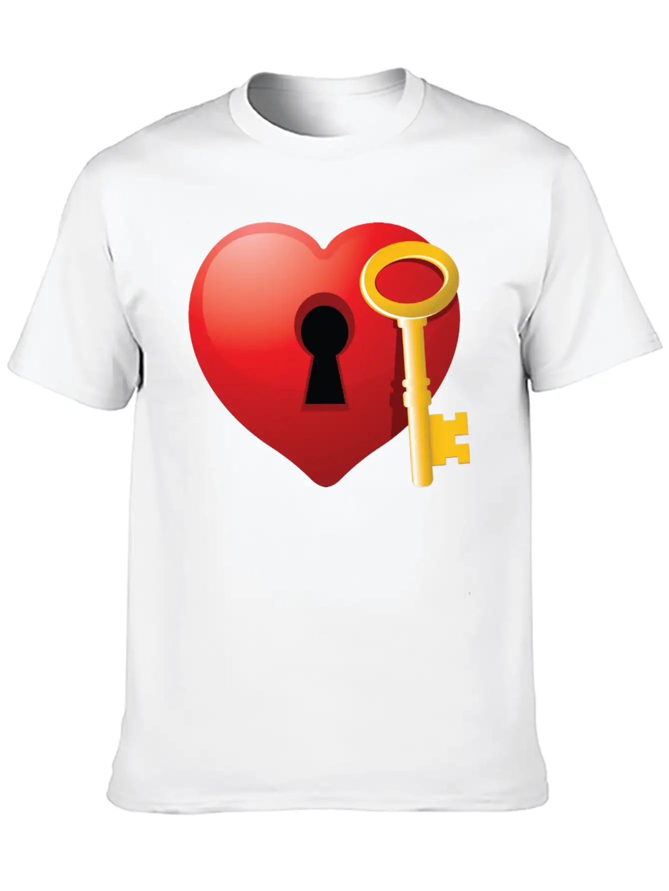 KEY TO YOUR HEART Timeless Short Sleeve Tee – Comfy And Minimalist Design