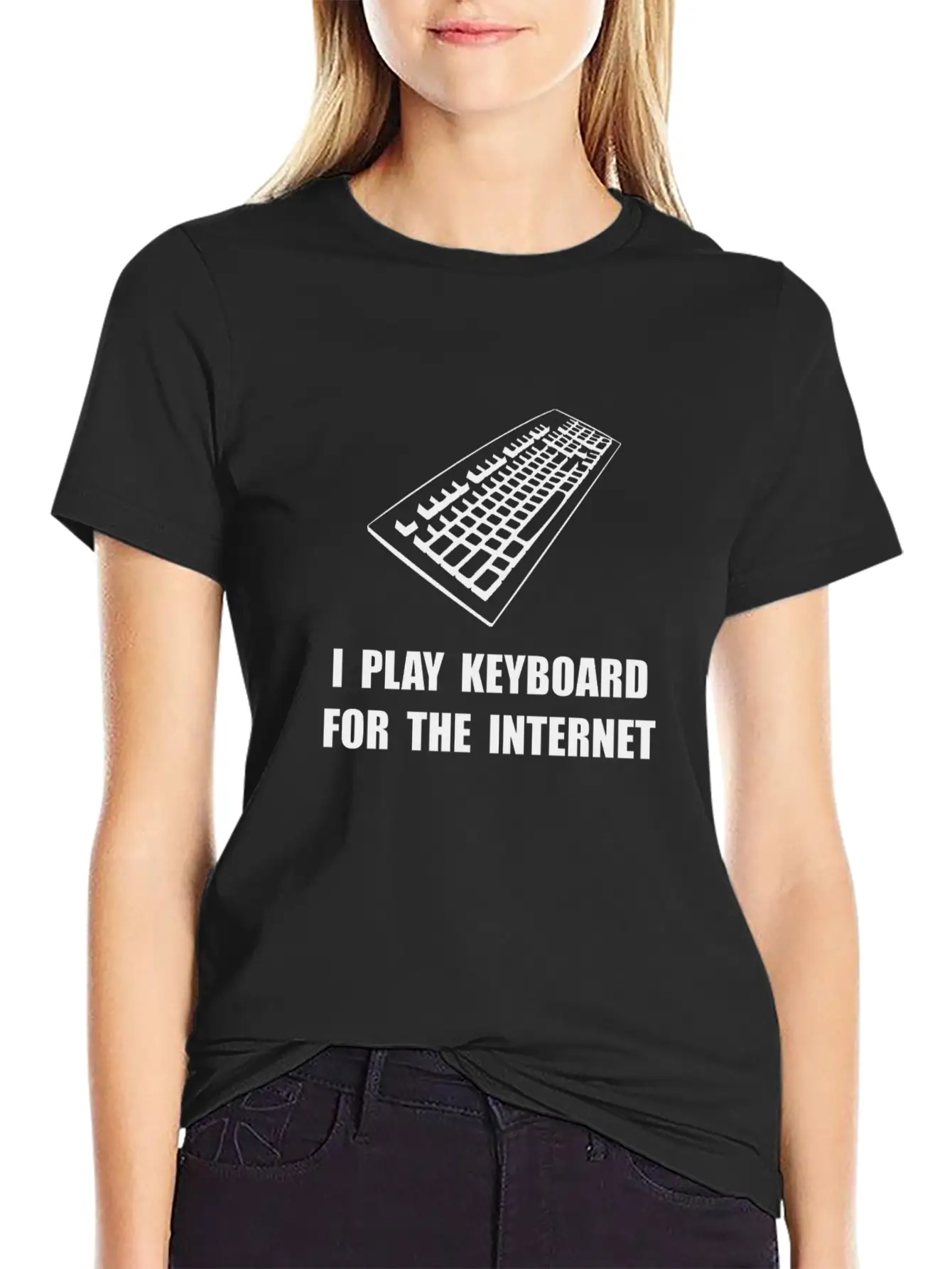 Keyboard Internet Unisex Short Sleeve Soft Cotton T-Shirt – Casual Everyday Wear