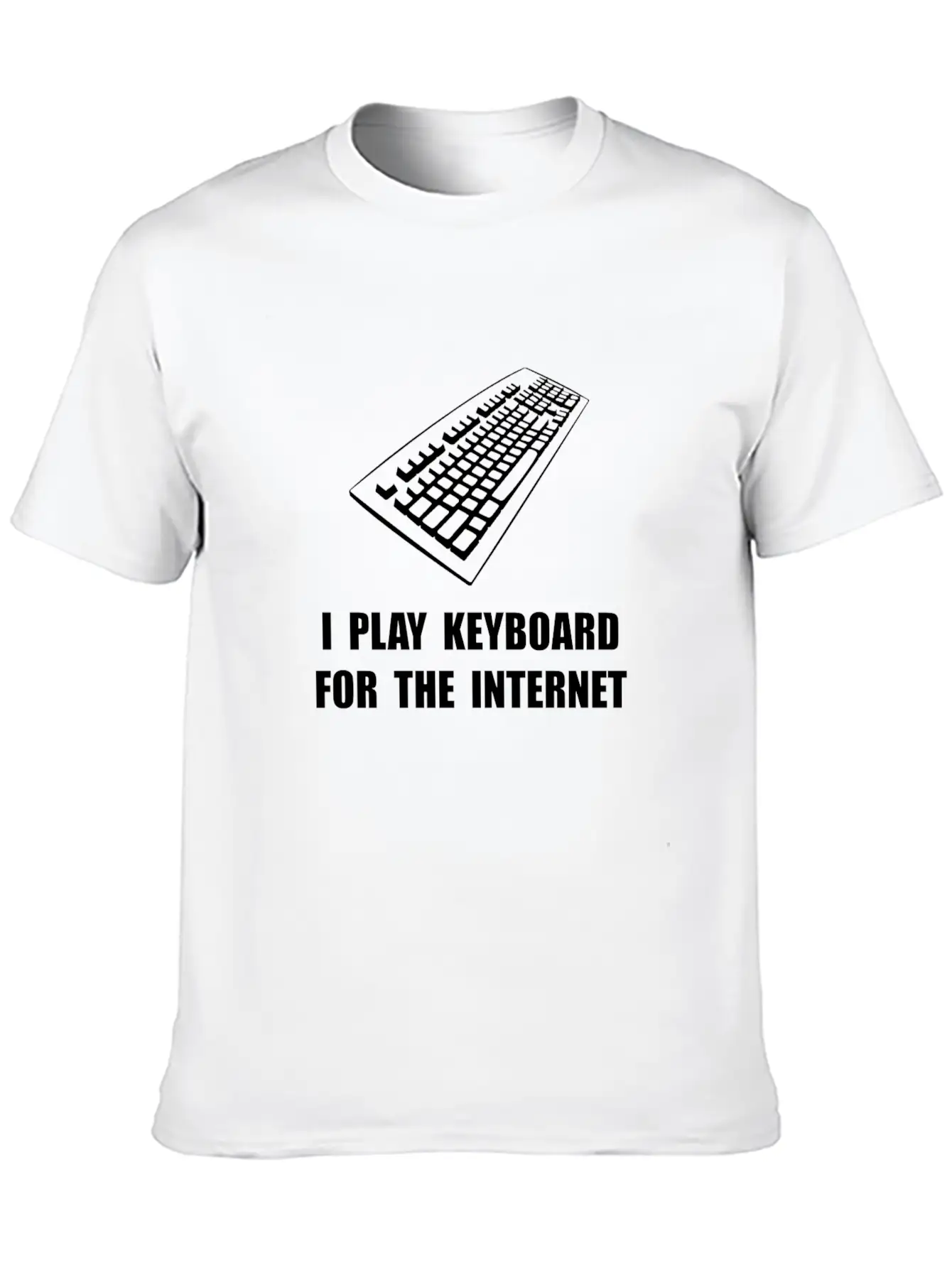 Keyboard Internet Unisex Short Sleeve Soft Cotton T-Shirt – Casual Everyday Wear