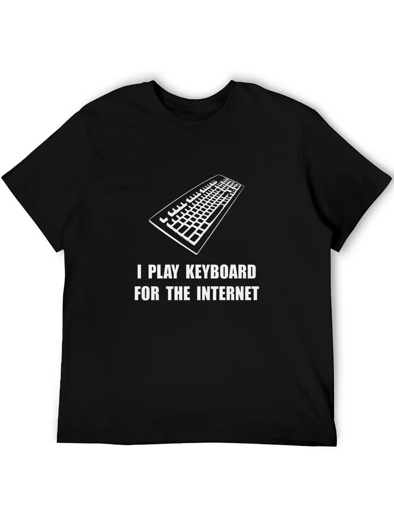 Keyboard Internet Unisex Short Sleeve Soft Cotton T-Shirt – Casual Everyday Wear