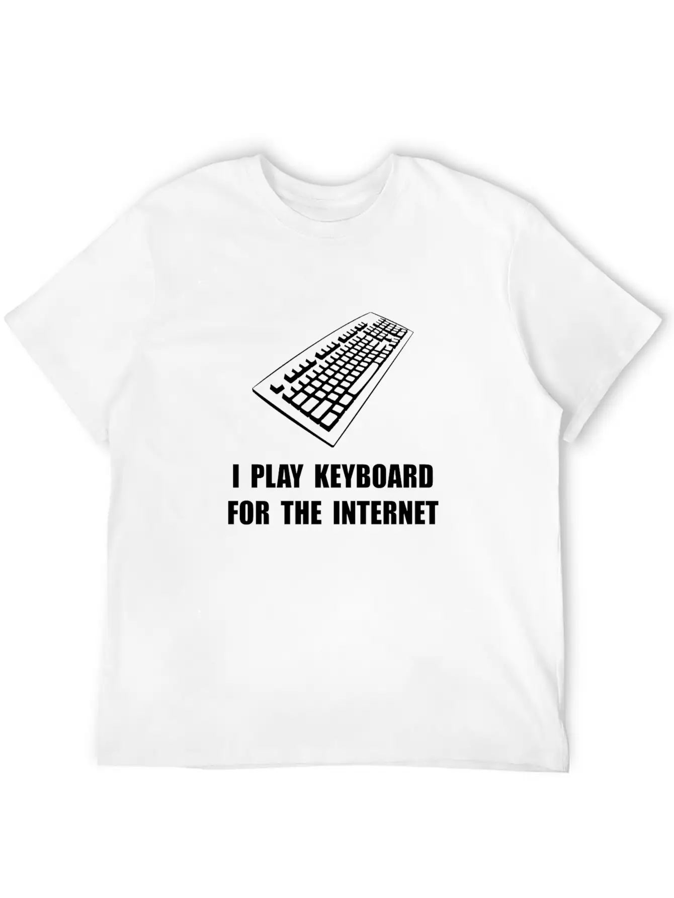 Keyboard Internet Unisex Short Sleeve Soft Cotton T-Shirt – Casual Everyday Wear