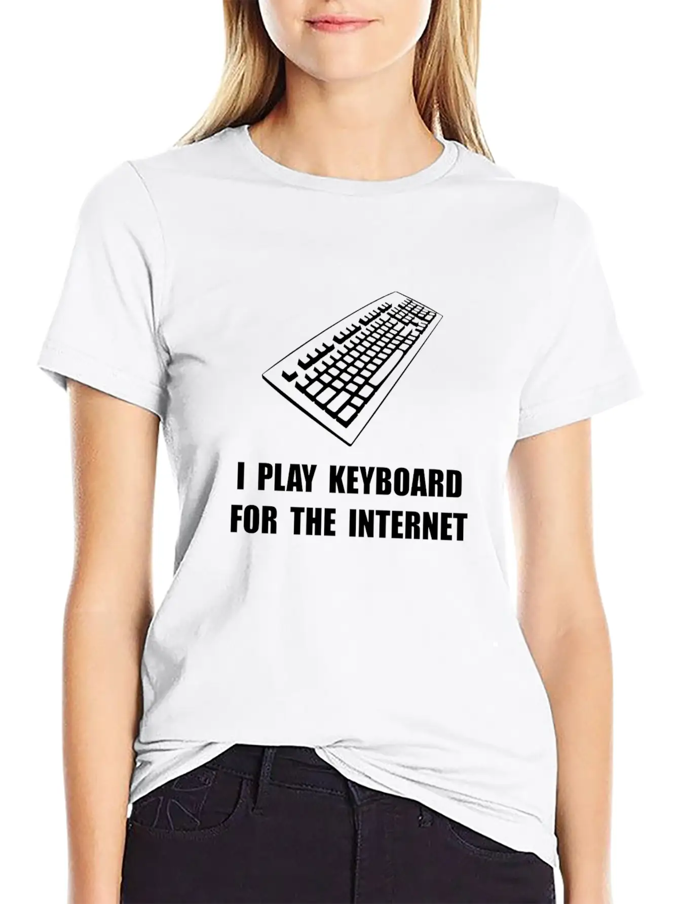 Keyboard Internet Unisex Short Sleeve Soft Cotton T-Shirt – Casual Everyday Wear