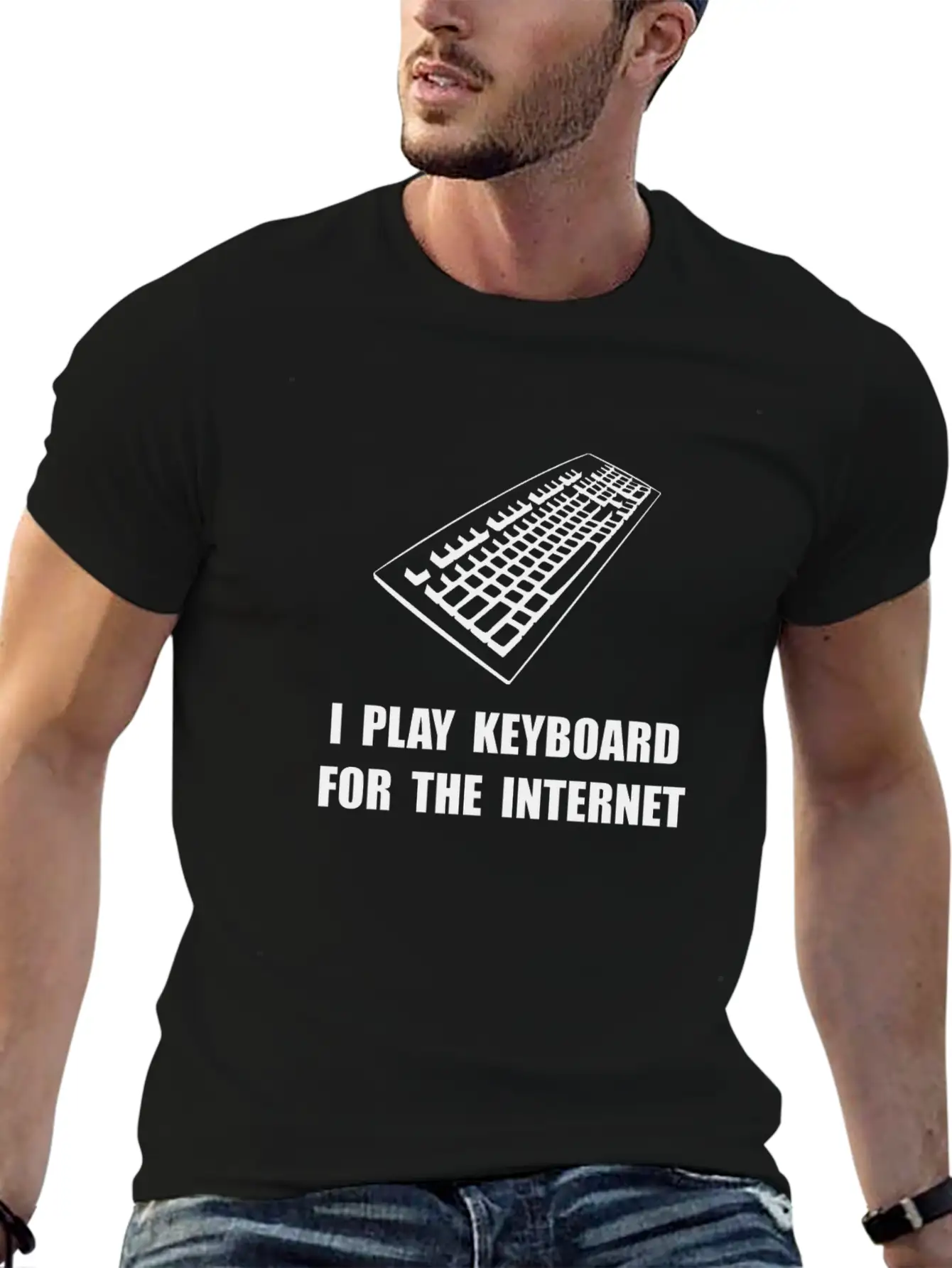 Keyboard Internet Unisex Short Sleeve Soft Cotton T-Shirt – Casual Everyday Wear