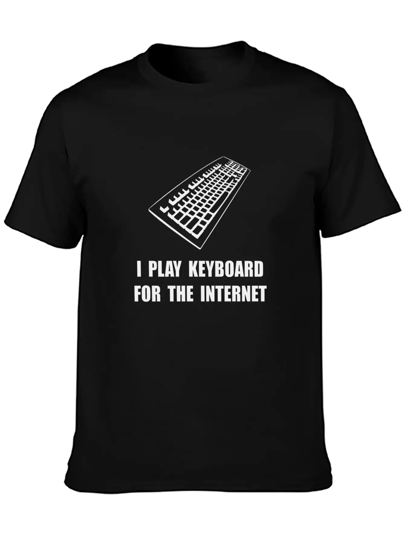 Keyboard Internet Unisex Short Sleeve Soft Cotton T-Shirt – Casual Everyday Wear