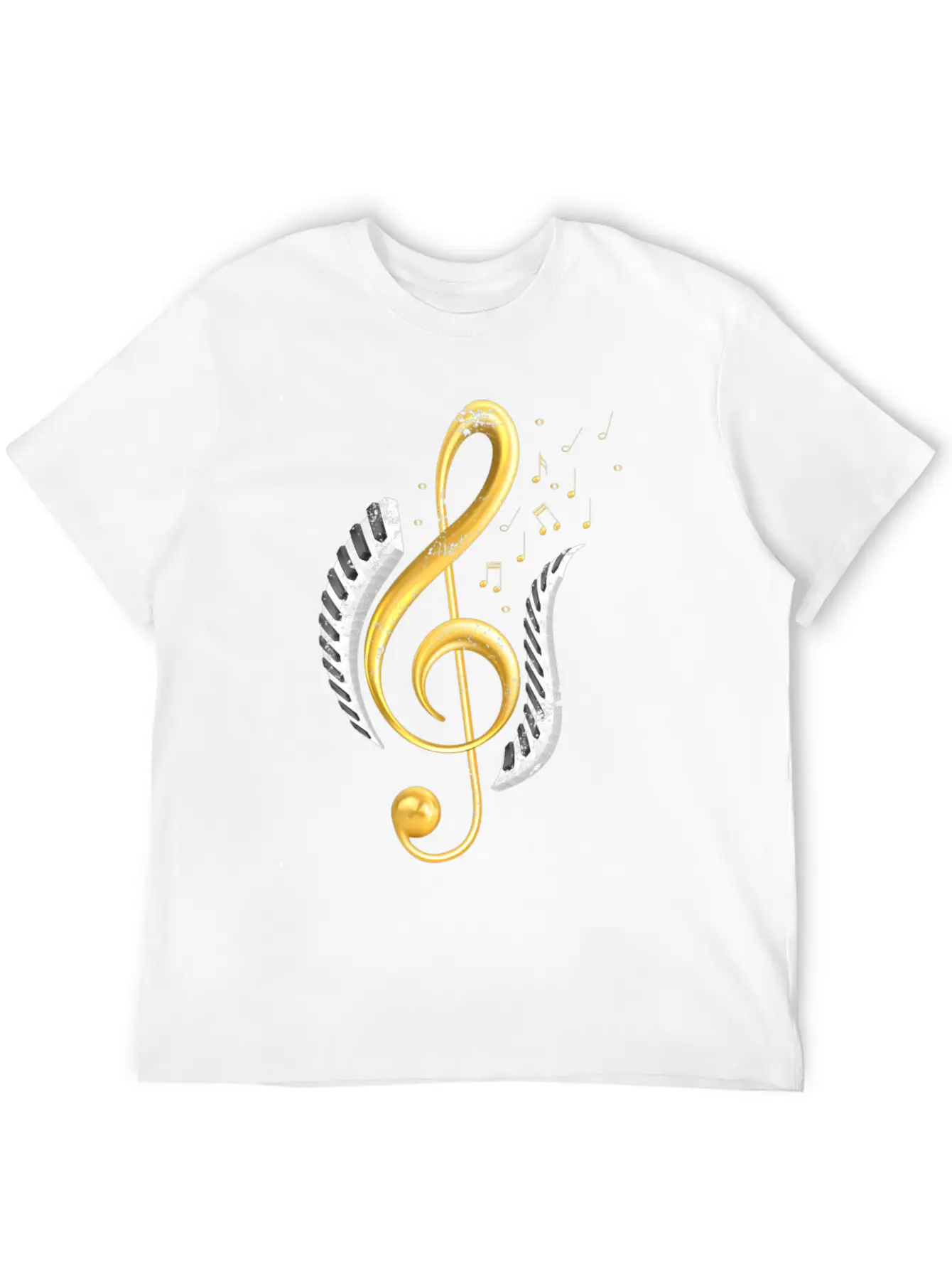 Keyboard Piano Player Treble Clef Pianist Piano Timeless Short Sleeve Tee – Comfy And Minimalist Design