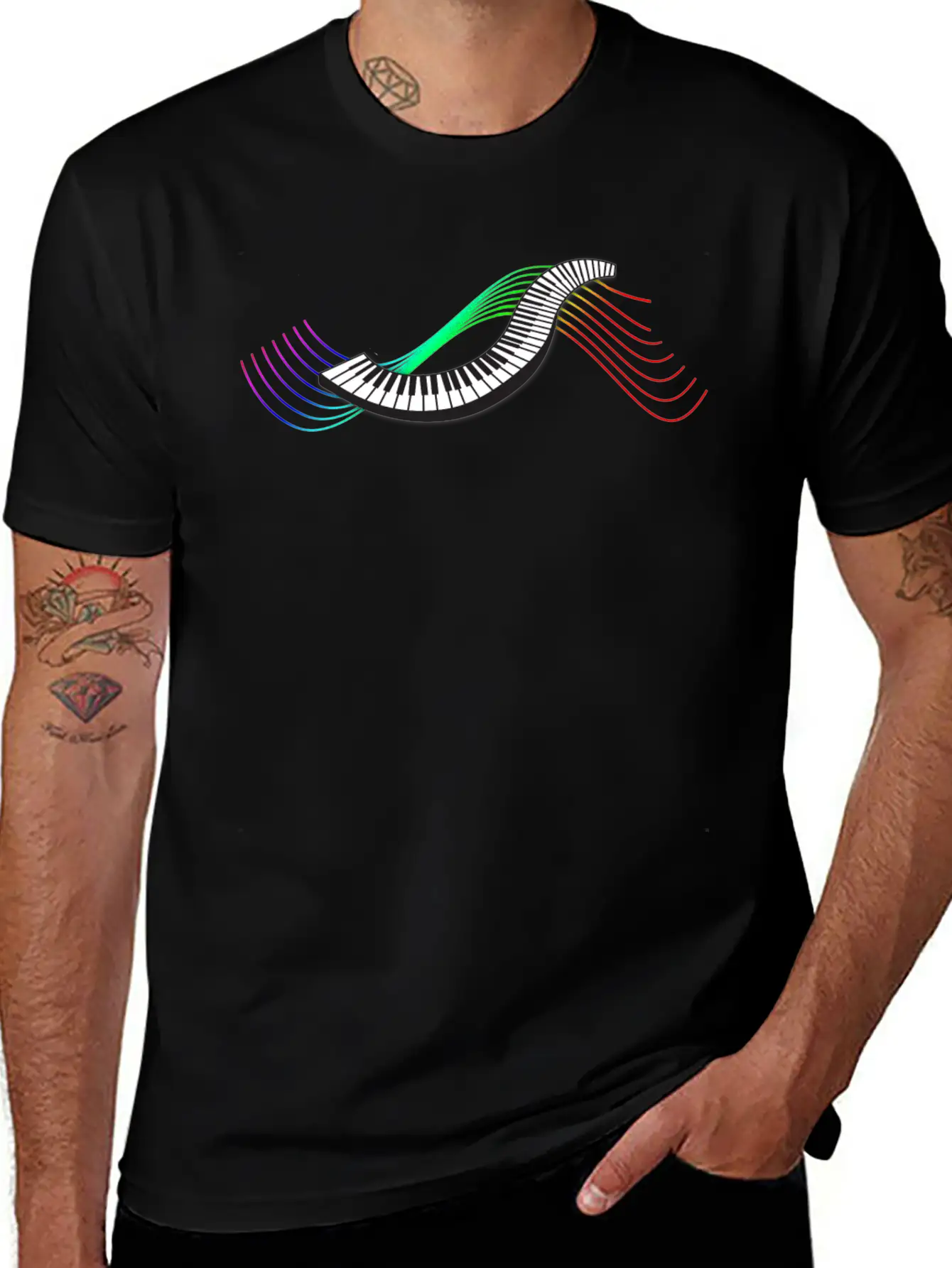 Keyboard/Piano Timeless Short Sleeve Tee – Comfy And Minimalist Design