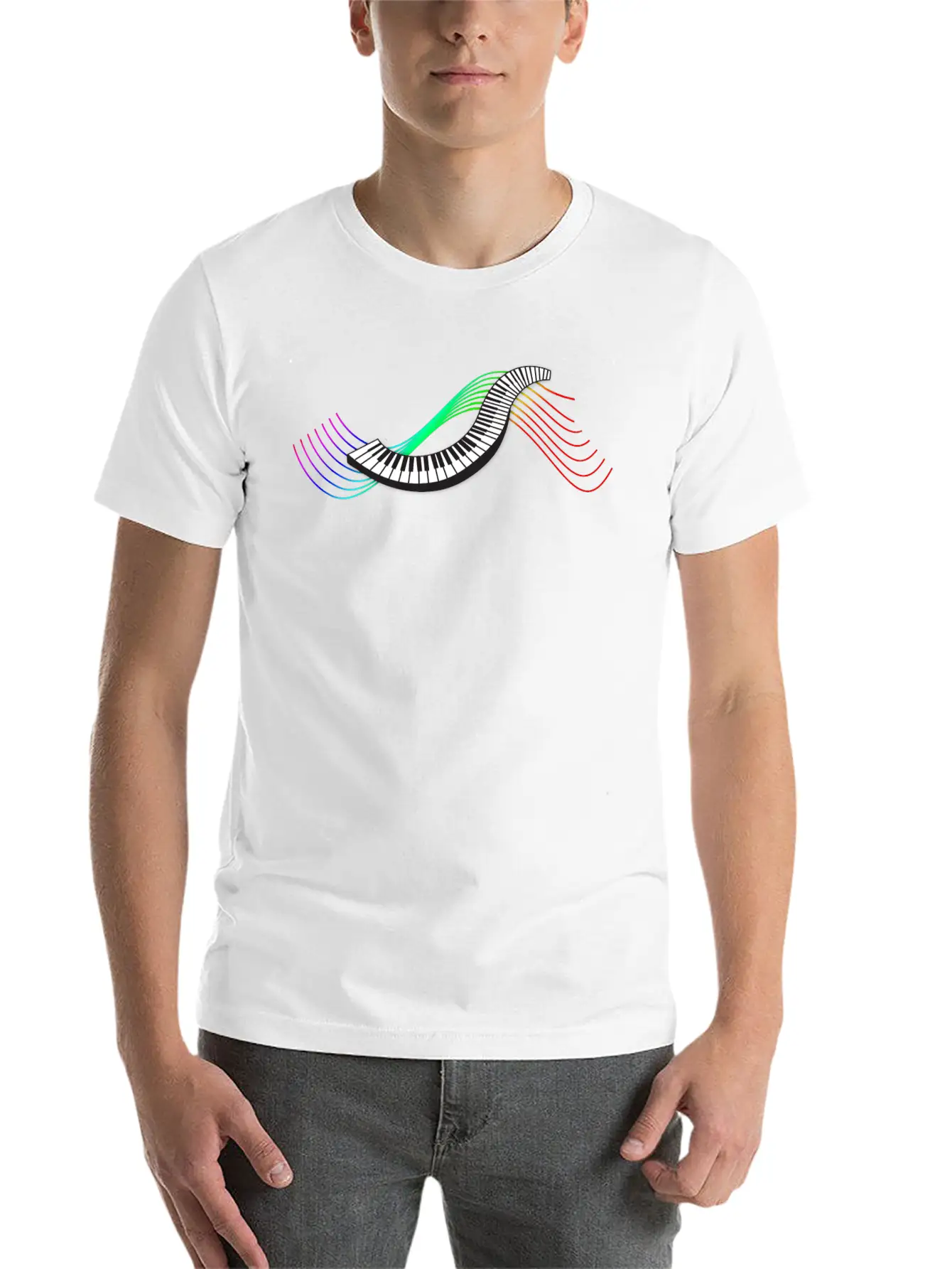 Keyboard/Piano Timeless Short Sleeve Tee – Comfy And Minimalist Design