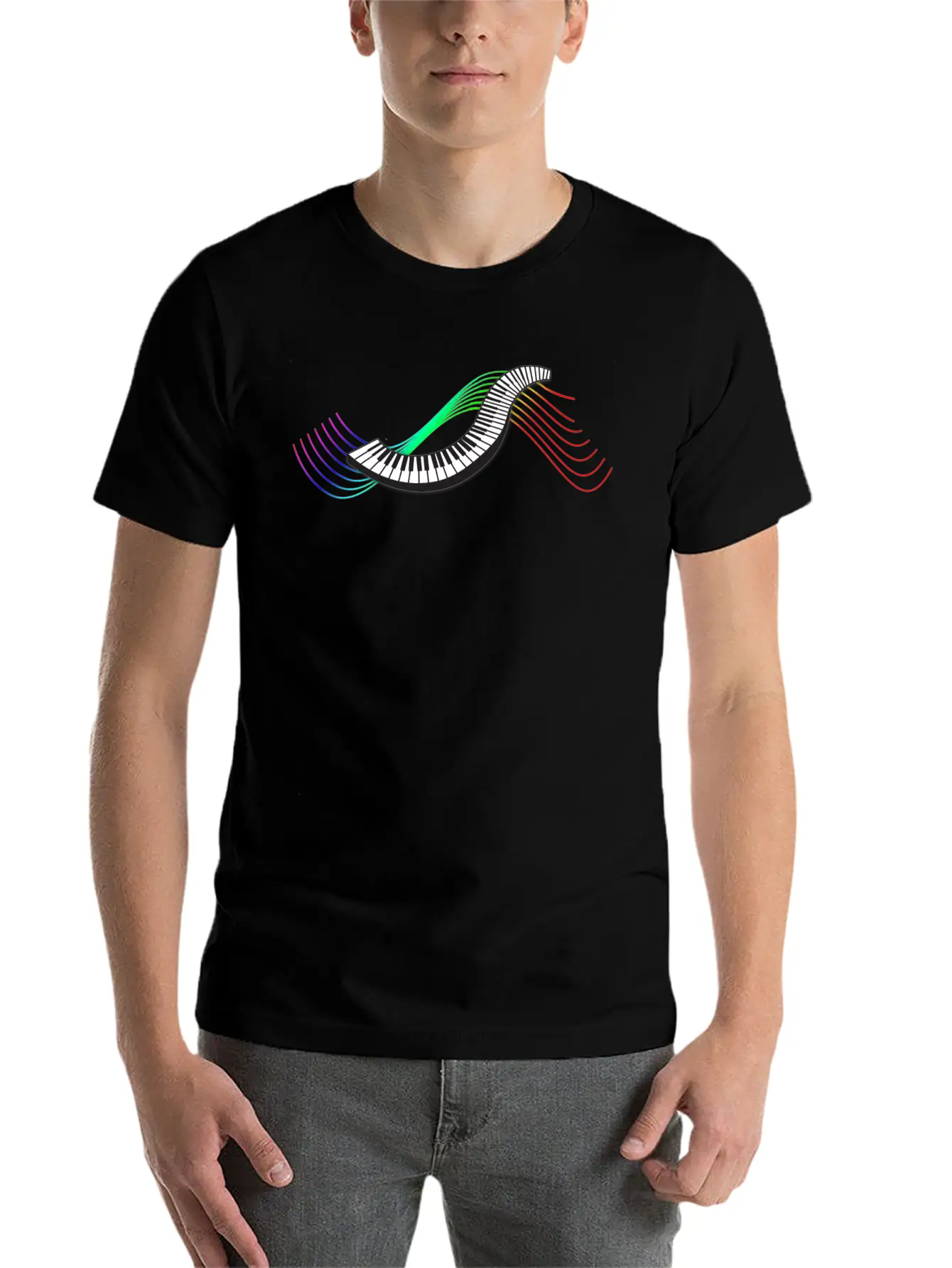 Keyboard/Piano Timeless Short Sleeve Tee – Comfy And Minimalist Design