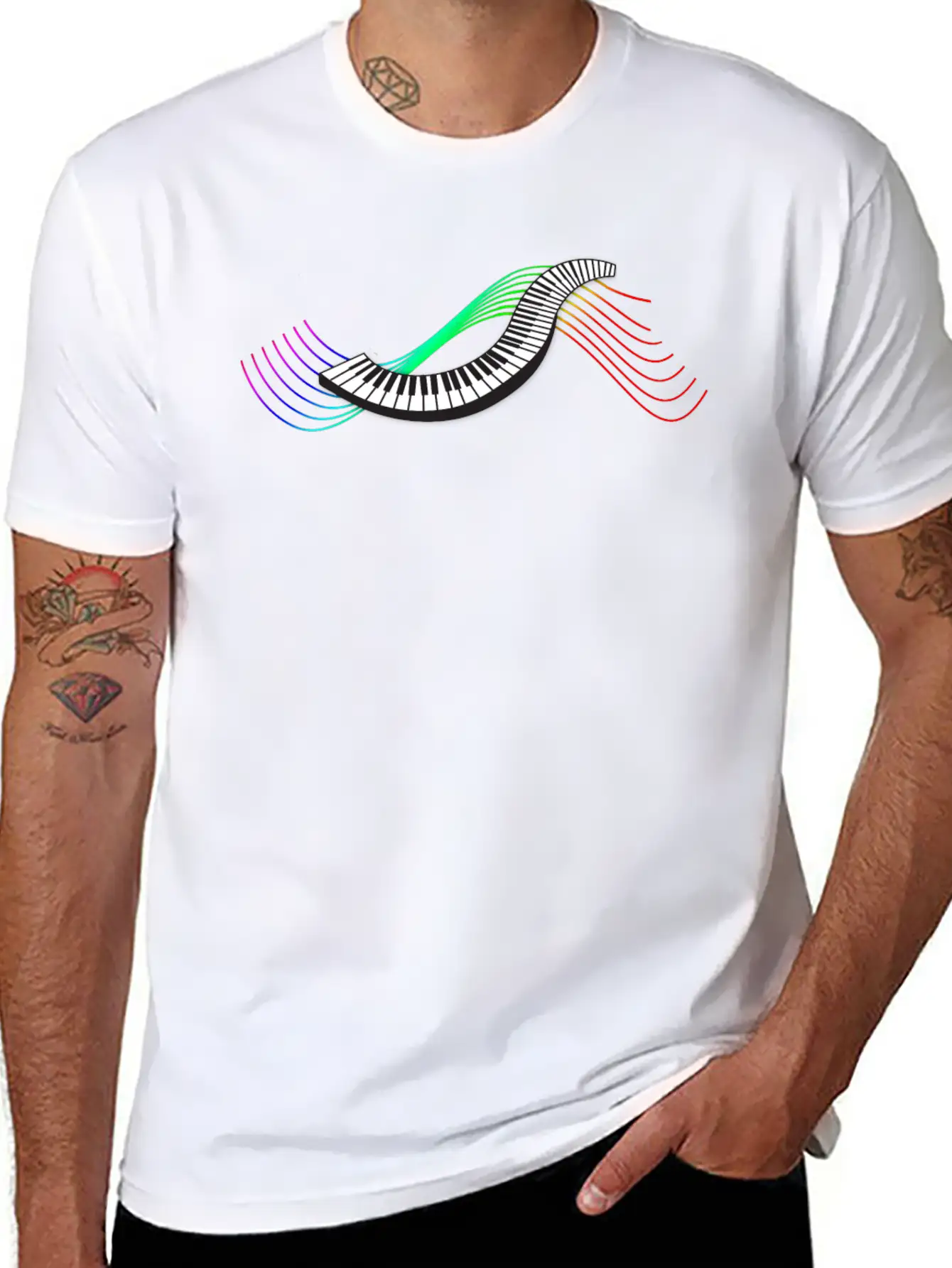 Keyboard/Piano Timeless Short Sleeve Tee – Comfy And Minimalist Design
