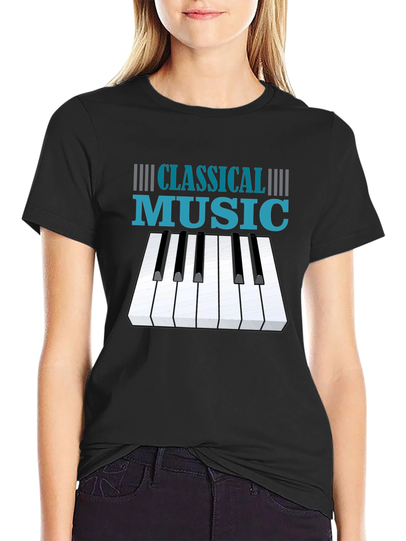 Classical Music Piano Keys T-Shirt