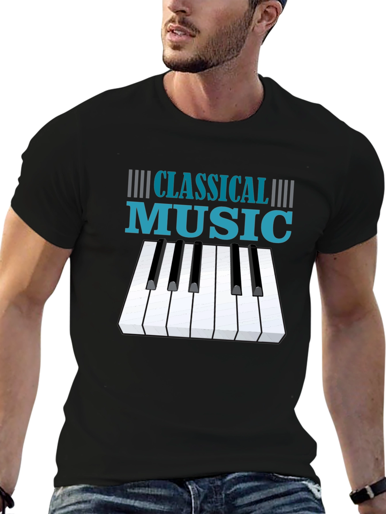 Classical Music Piano Keys T-Shirt