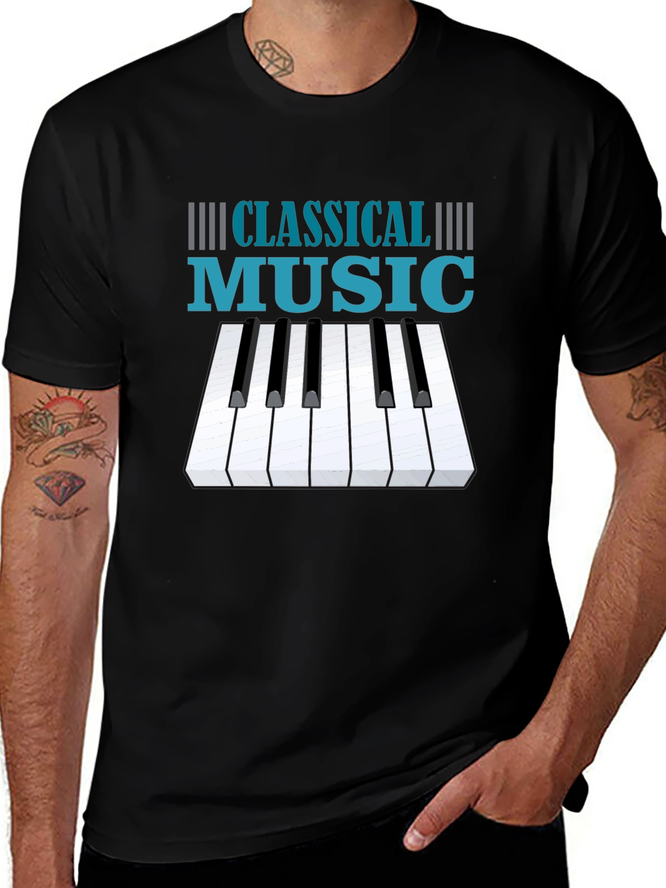 Classical Music Piano Keys T-Shirt
