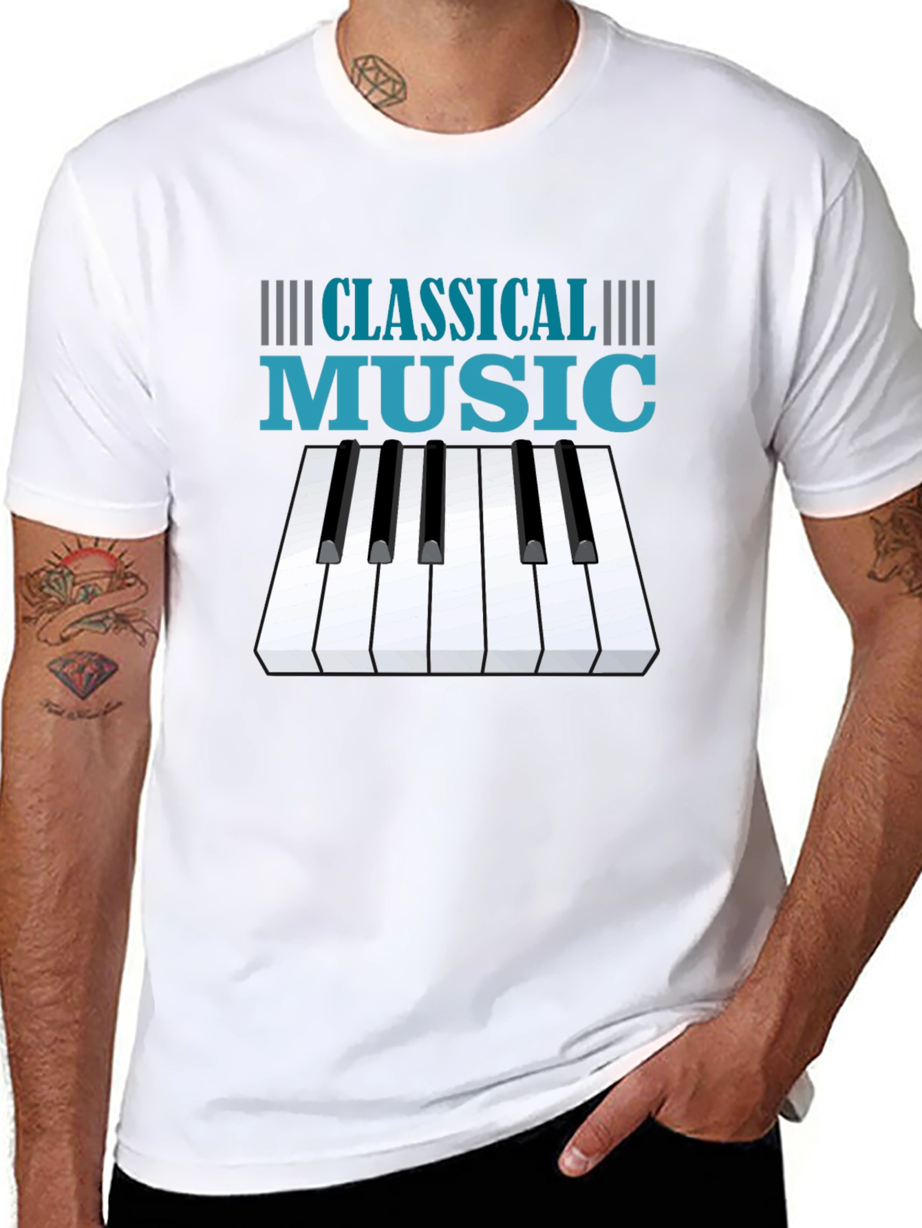 Classical Music Piano Keys T-Shirt