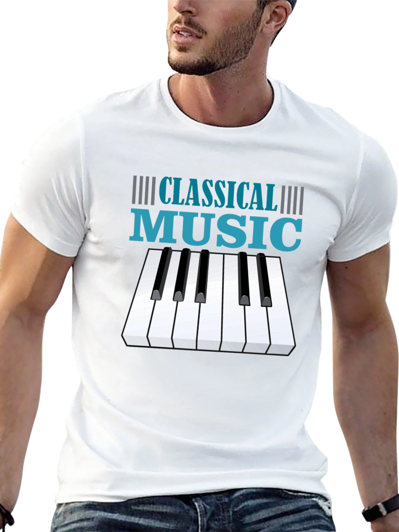 Classical Music Piano Keys T-Shirt
