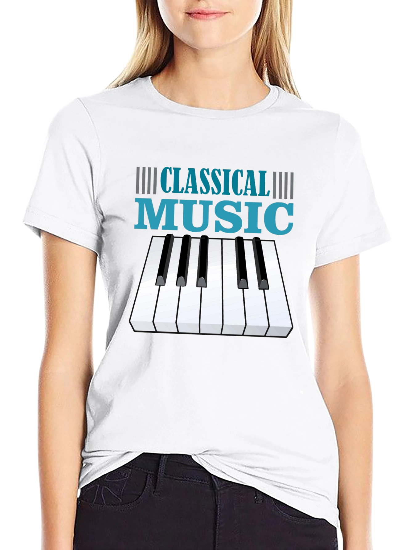 Classical Music Piano Keys T-Shirt