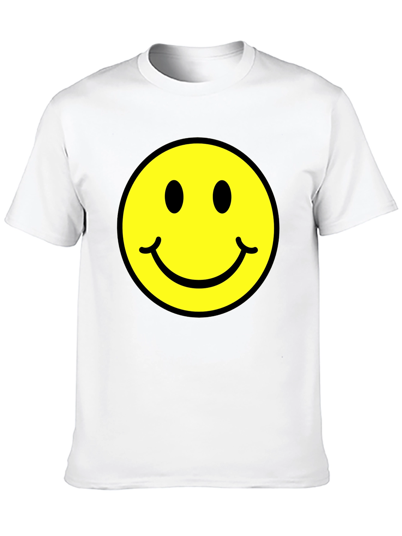 Smiley Face Graphic Black T-Shirt