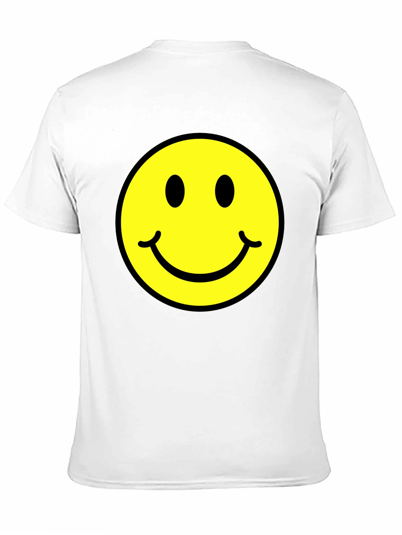 Smiley Face Graphic Black T-Shirt