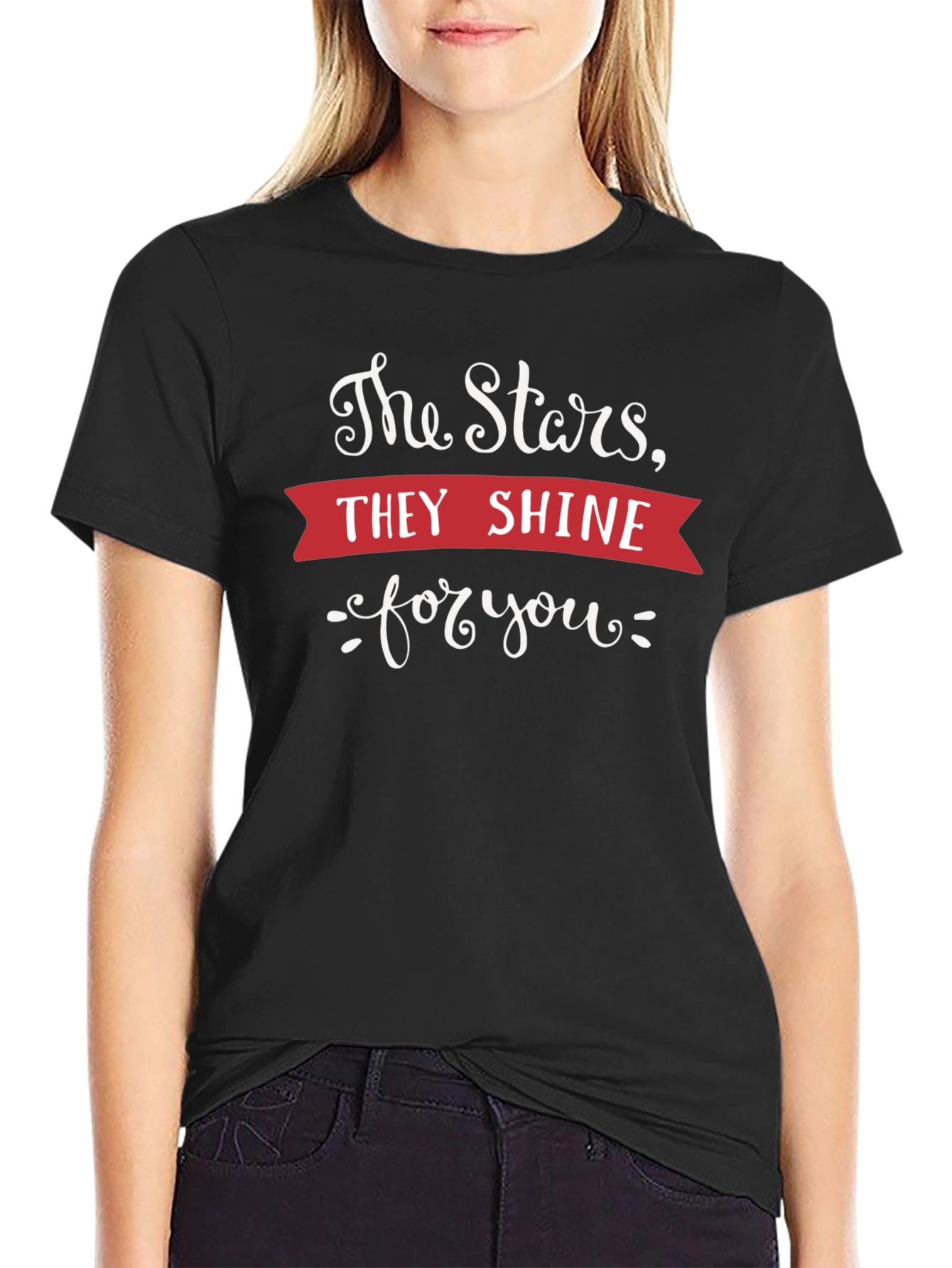 Stars Shine T-Shirt - Soft Cotton Graphic Tee