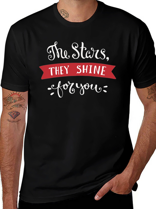 Stars Shine T-Shirt - Soft Cotton Graphic Tee