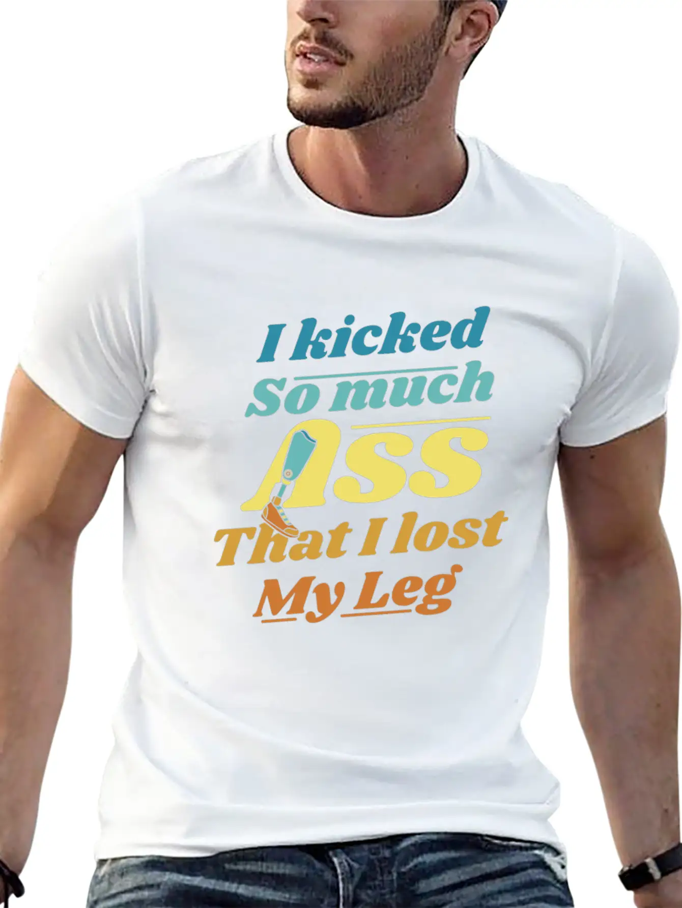 Kicked So Much Ass That I Lost My Leg User Leg Timeless Short Sleeve Tee – Comfy And Minimalist Design