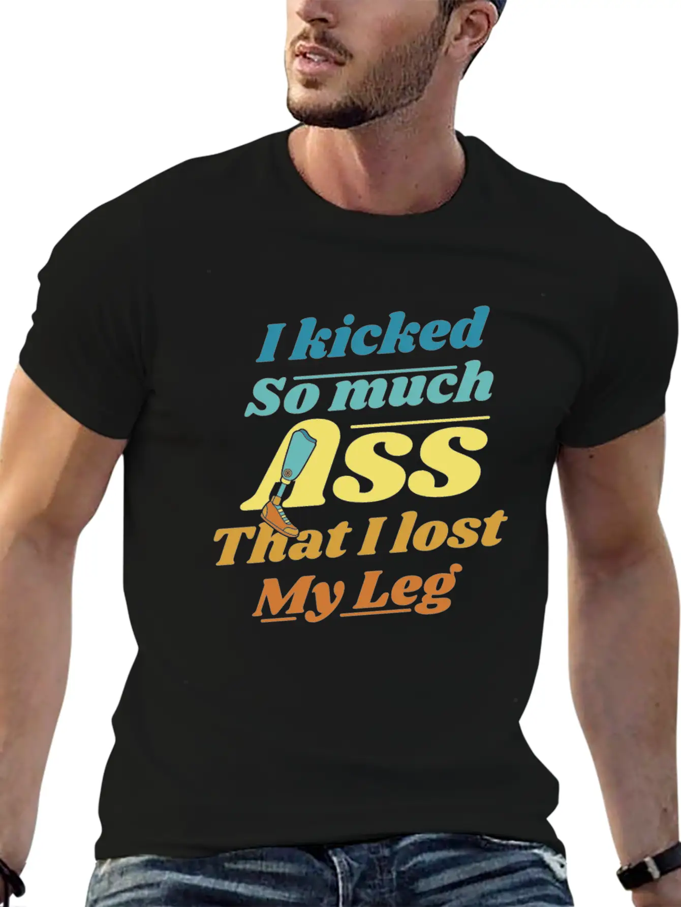 Kicked So Much Ass That I Lost My Leg User Leg Timeless Short Sleeve Tee – Comfy And Minimalist Design