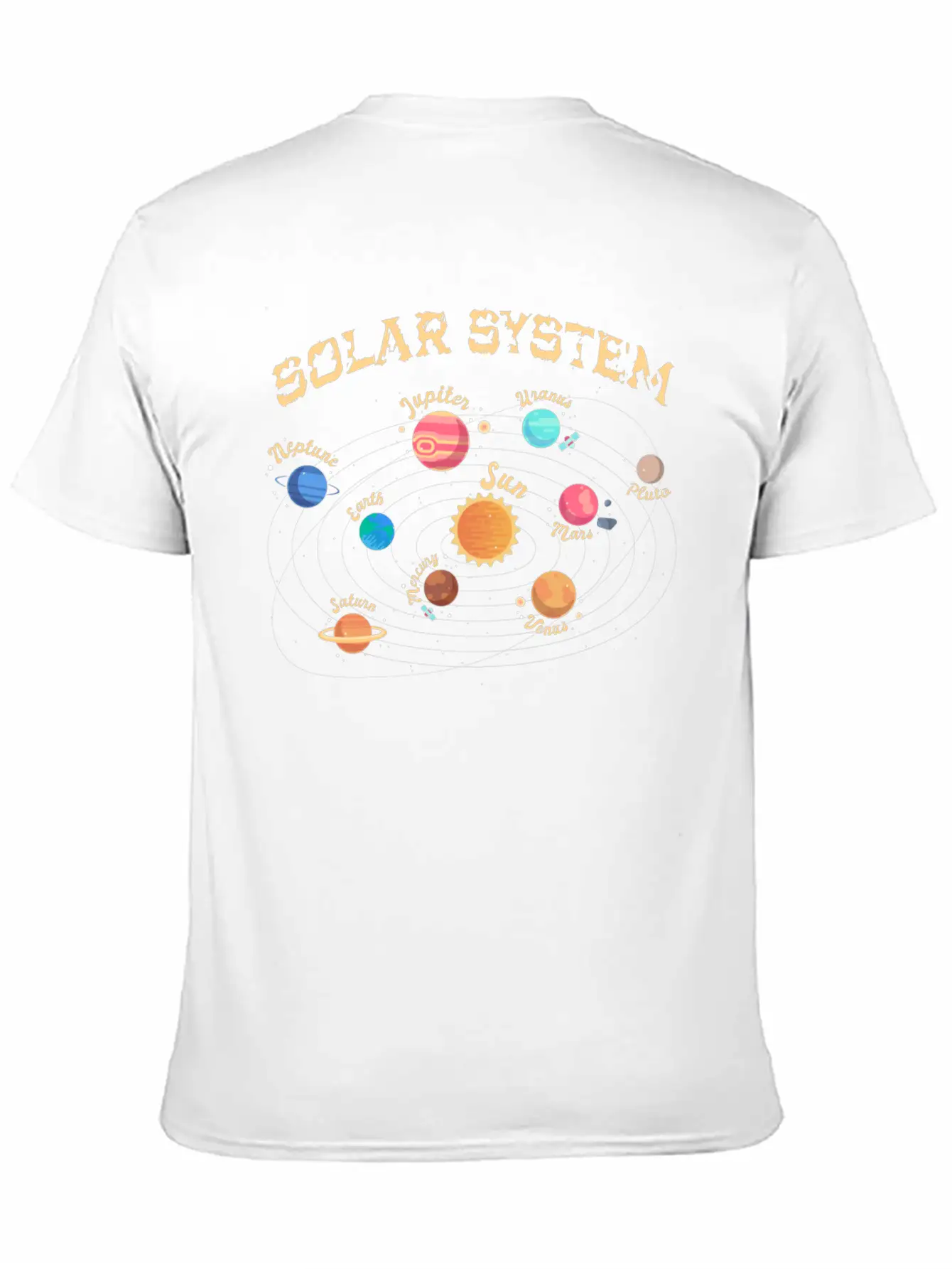 Kids Solar System Planets Outer Space Knowledge Comfortable Minimalist Graphic Tee – Summer Style Essential
