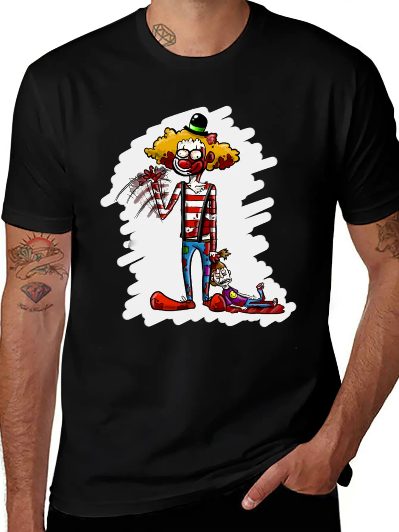 Killer Clown Stylish Everyday T-Shirt – Unisex Basic Cotton Tee