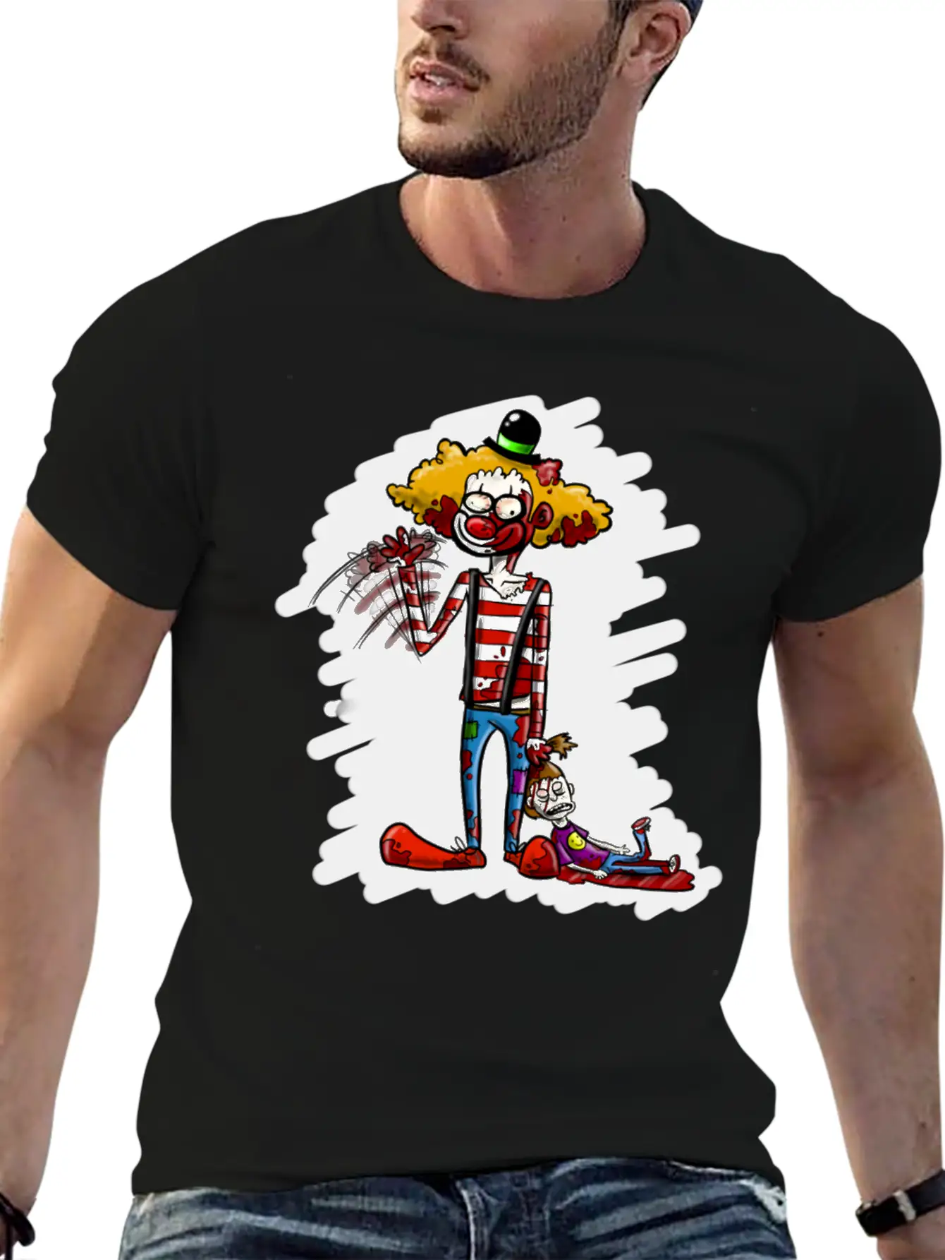 Killer Clown Stylish Everyday T-Shirt – Unisex Basic Cotton Tee