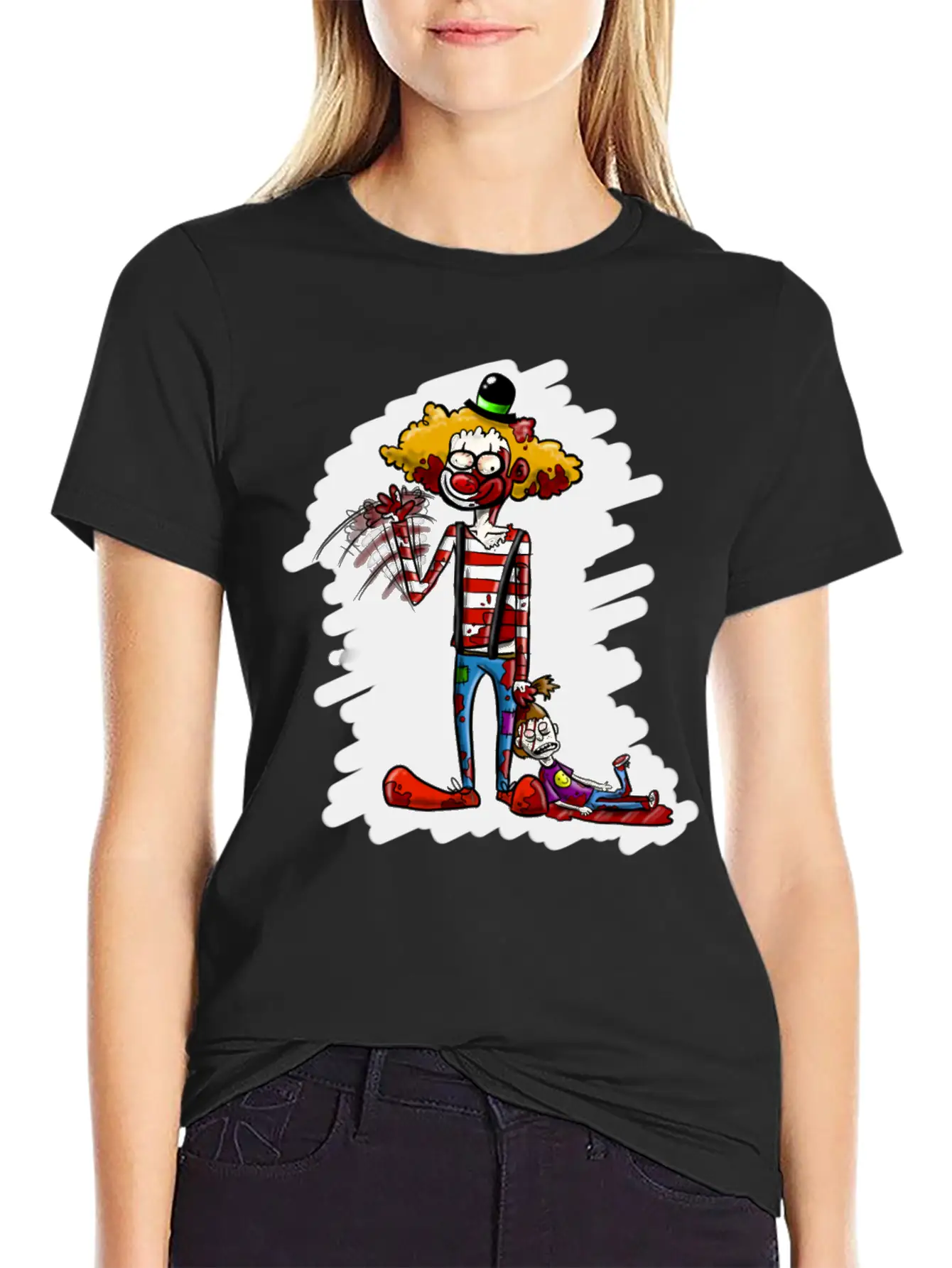 Killer Clown Stylish Everyday T-Shirt – Unisex Basic Cotton Tee