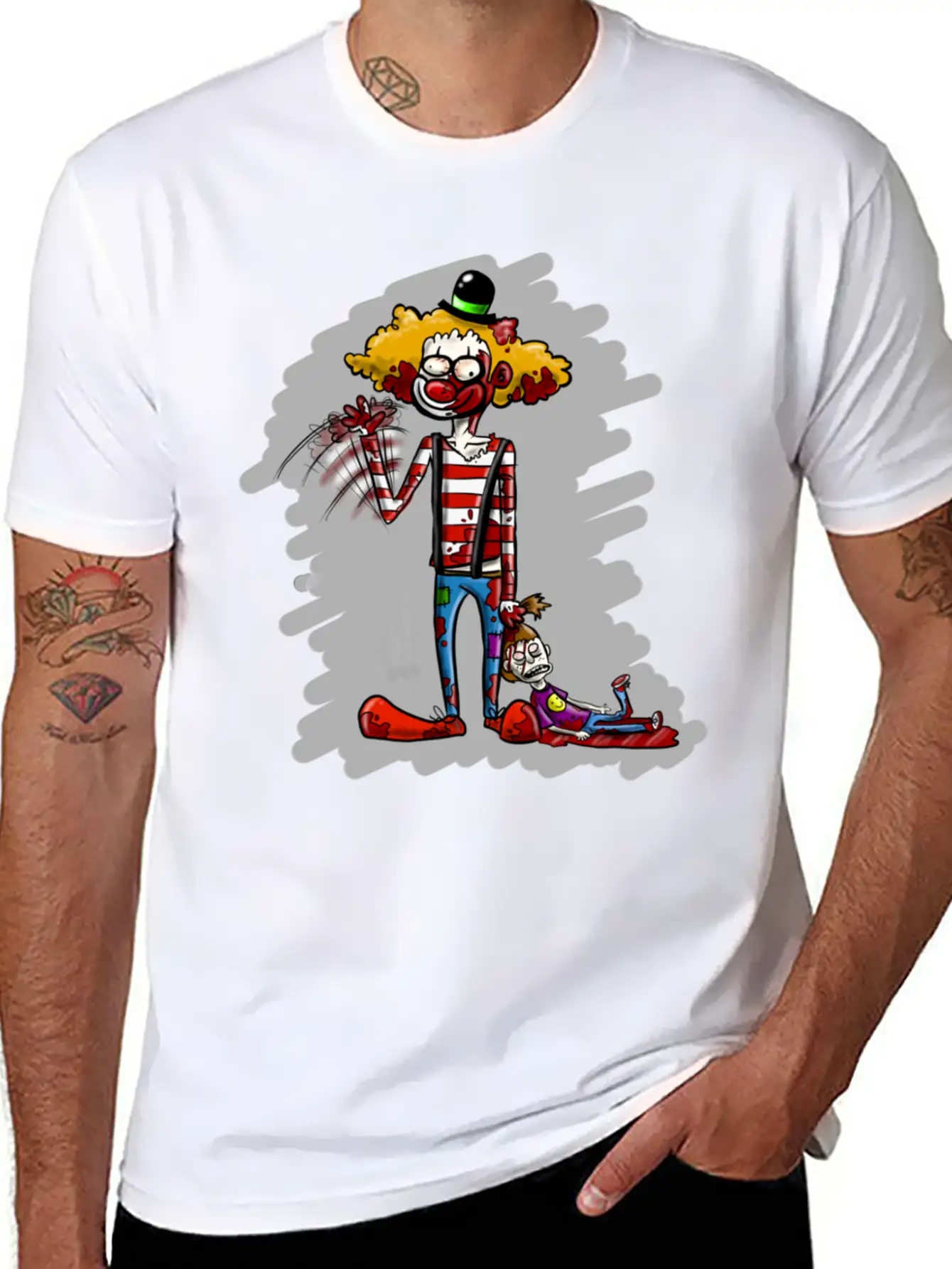Killer Clown Stylish Everyday T-Shirt – Unisex Basic Cotton Tee