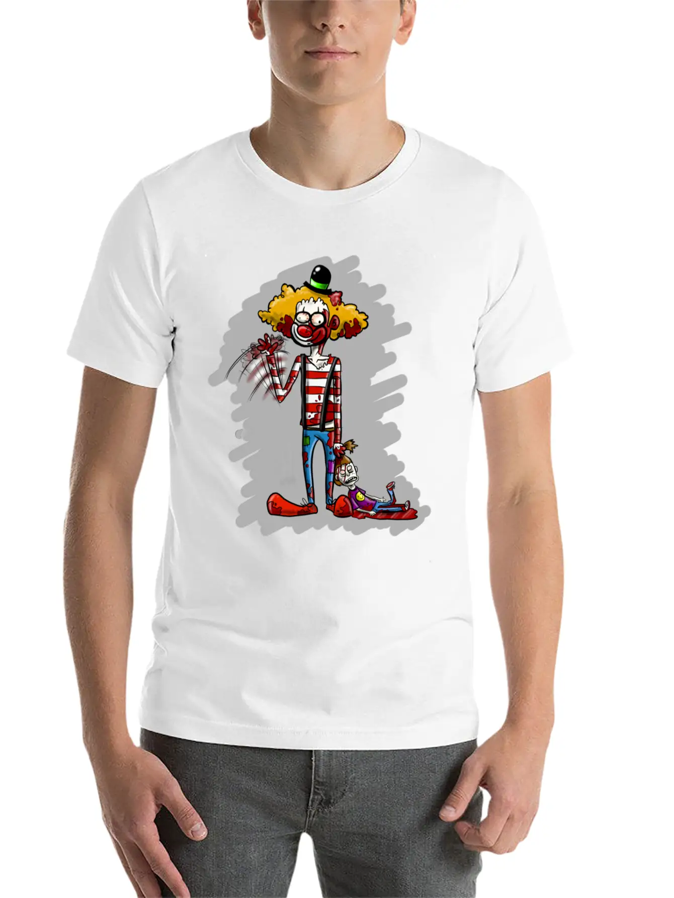 Killer Clown Stylish Everyday T-Shirt – Unisex Basic Cotton Tee