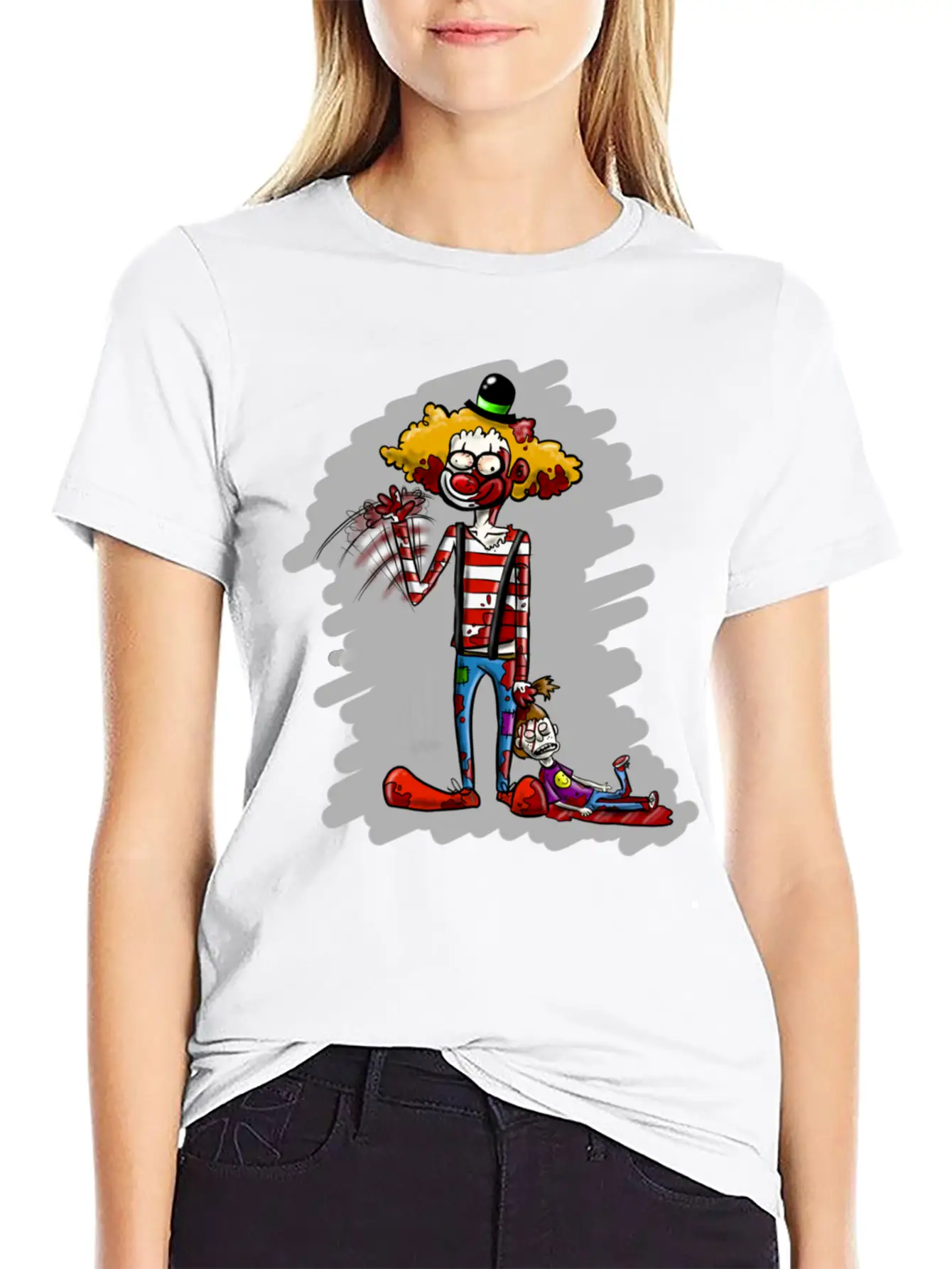 Killer Clown Stylish Everyday T-Shirt – Unisex Basic Cotton Tee