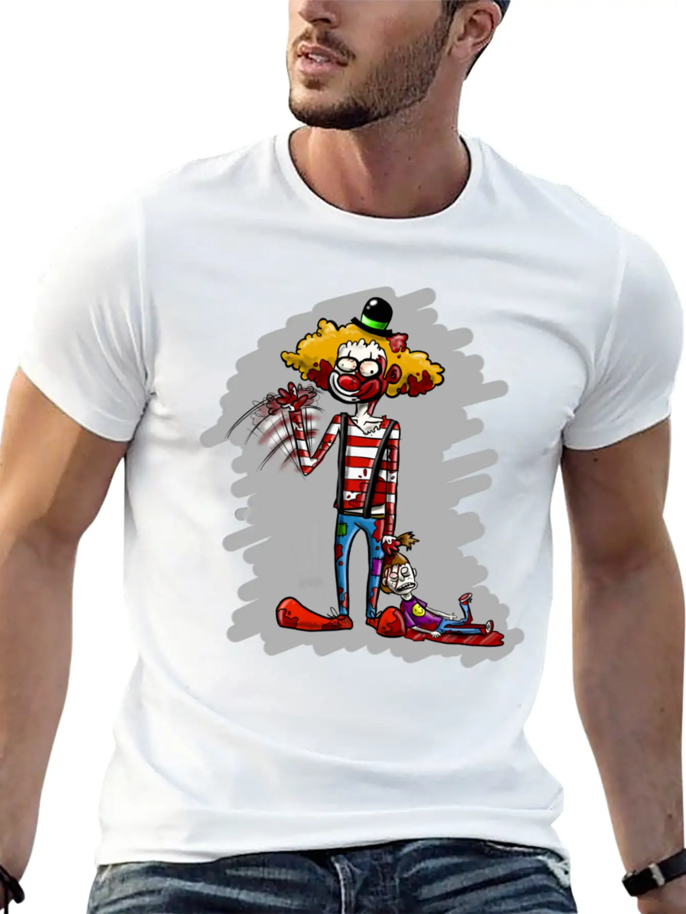 Killer Clown Stylish Everyday T-Shirt – Unisex Basic Cotton Tee