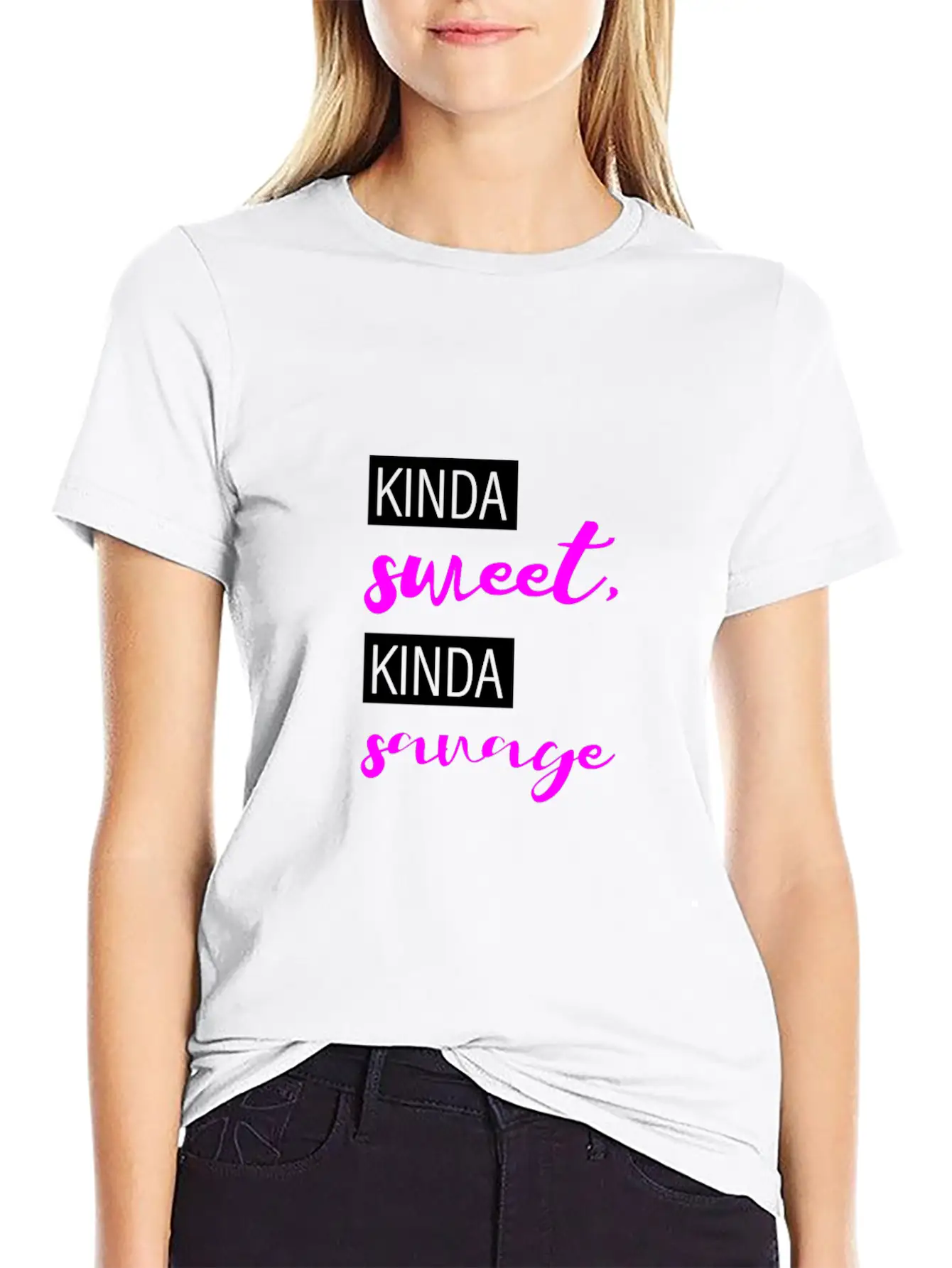 Kinda Sweet, Kinda Savage 3 Stylish Everyday T-Shirt – Unisex Basic Cotton Tee