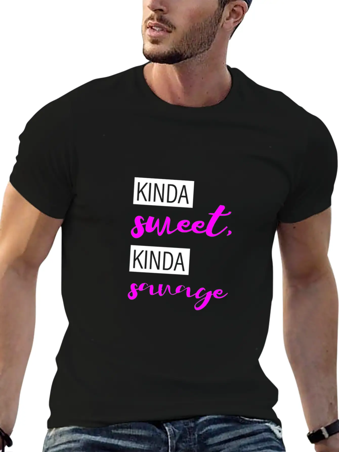 Kinda Sweet, Kinda Savage 3 Stylish Everyday T-Shirt – Unisex Basic Cotton Tee