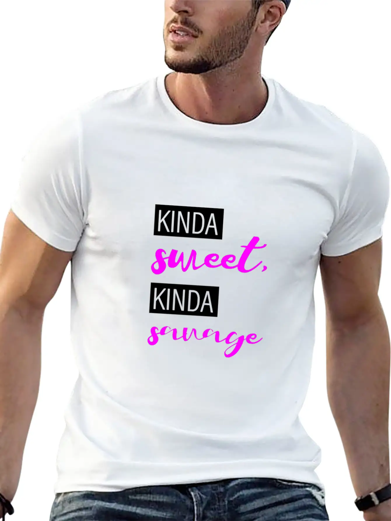Kinda Sweet, Kinda Savage 3 Stylish Everyday T-Shirt – Unisex Basic Cotton Tee