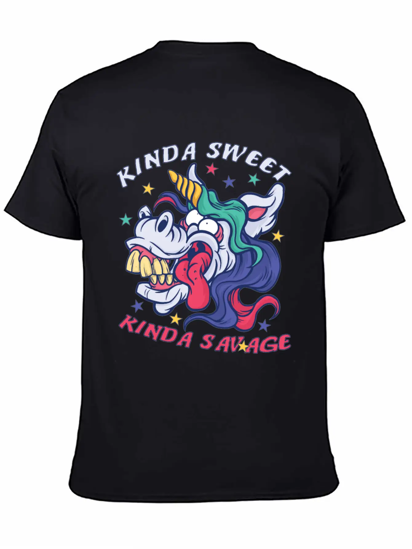 Kinda Sweet Kinda Savage Unicorn Essential Unisex Summer Tee – Soft Cotton Casual Fit