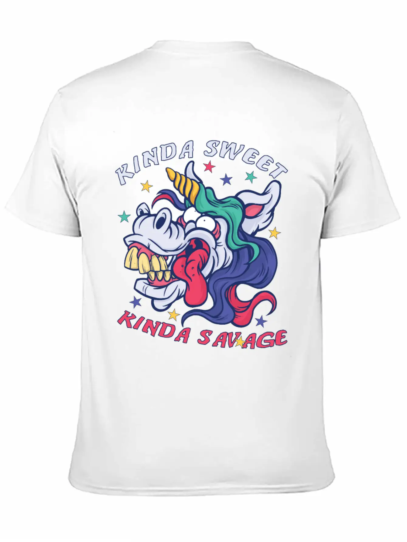 Kinda Sweet Kinda Savage Unicorn Essential Unisex Summer Tee – Soft Cotton Casual Fit