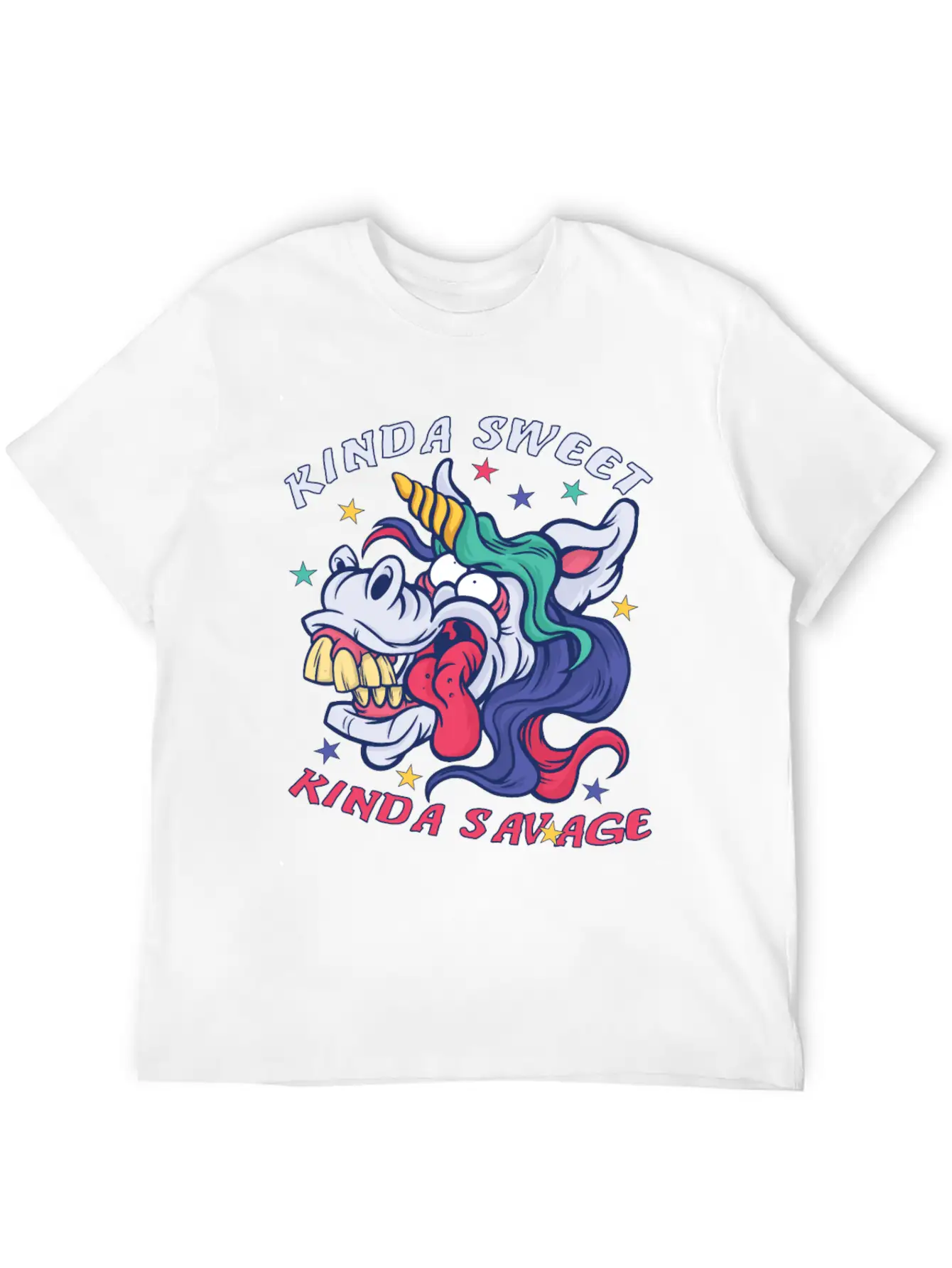 Kinda Sweet Kinda Savage Unicorn Essential Unisex Summer Tee – Soft Cotton Casual Fit