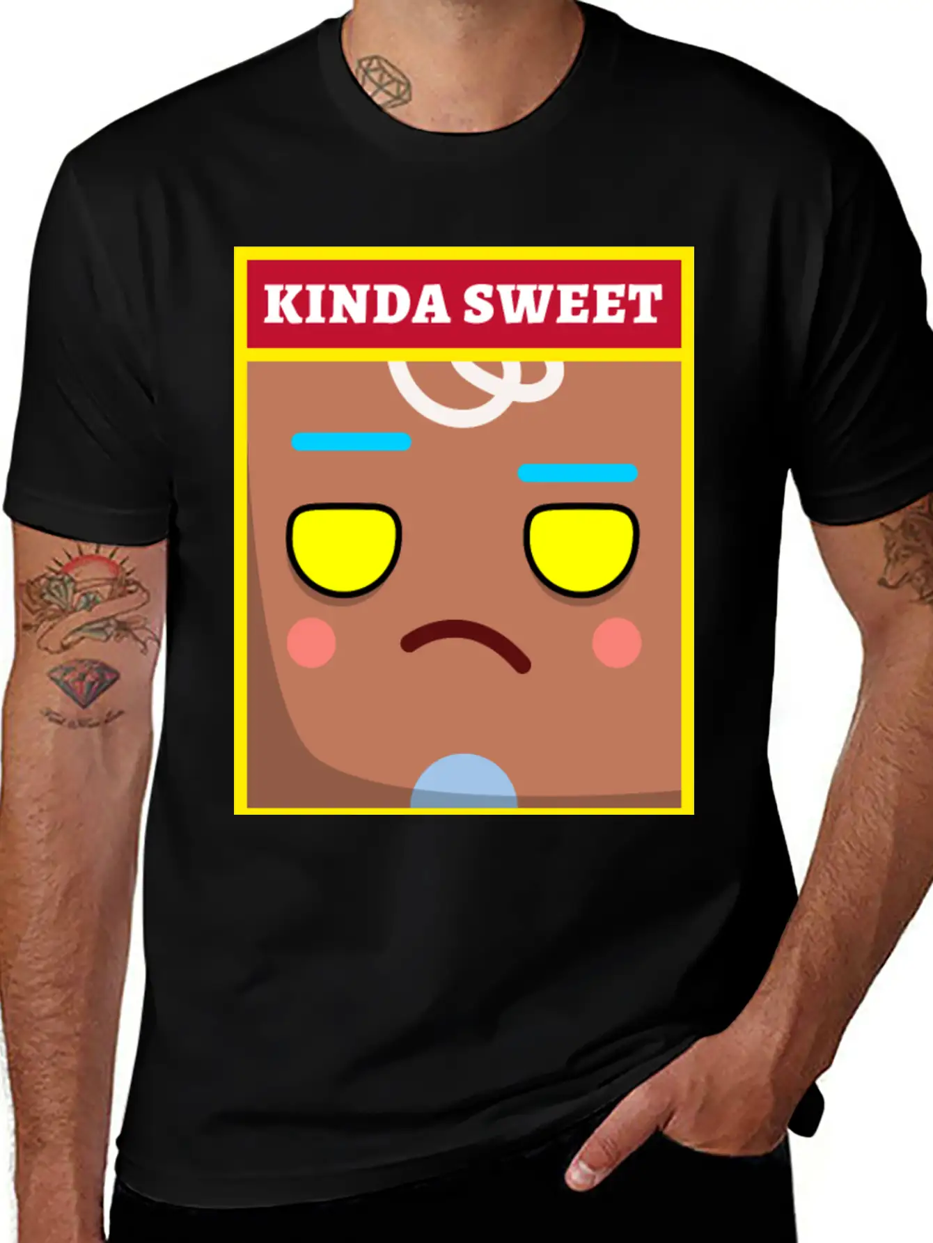 KINDA SWEET MOSTLY SARCASTIC - Funny, Sarcastic Timeless Short Sleeve Tee – Comfy And Minimalist Design