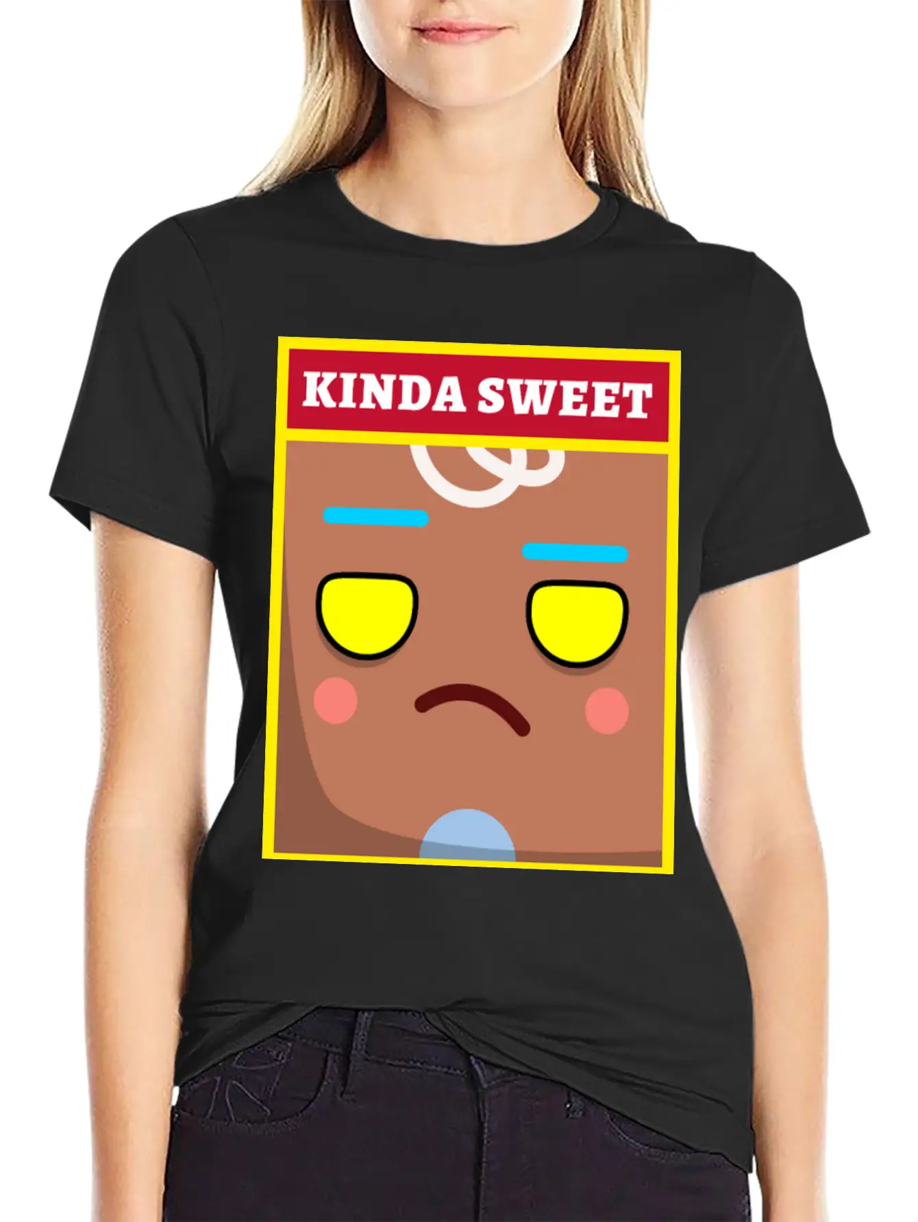 KINDA SWEET MOSTLY SARCASTIC - Funny, Sarcastic Timeless Short Sleeve Tee – Comfy And Minimalist Design