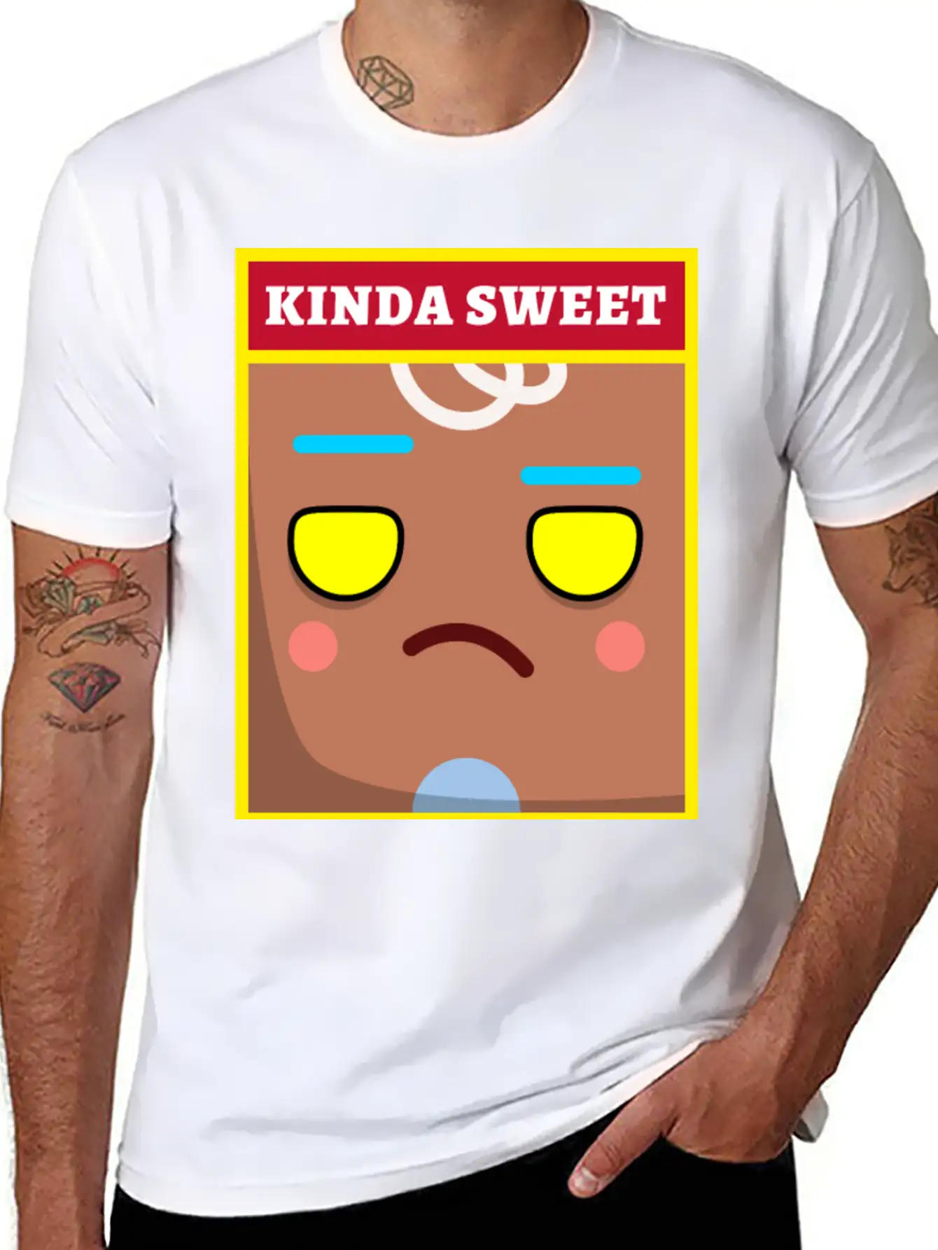 KINDA SWEET MOSTLY SARCASTIC - Funny, Sarcastic Timeless Short Sleeve Tee – Comfy And Minimalist Design