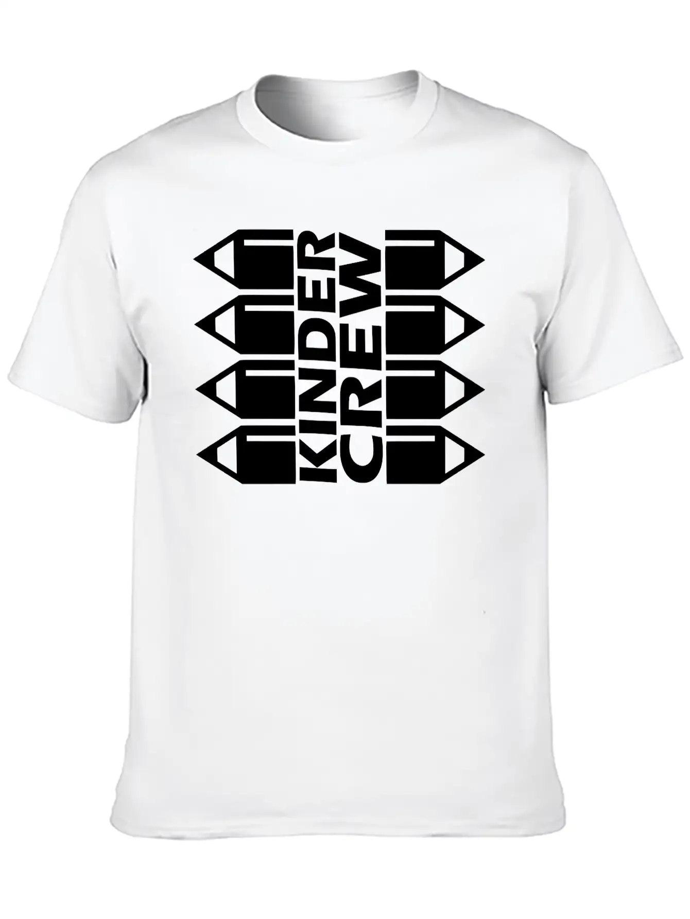 Kinder Crew Pencil Comfortable Minimalist Graphic Tee – Summer Style Essential