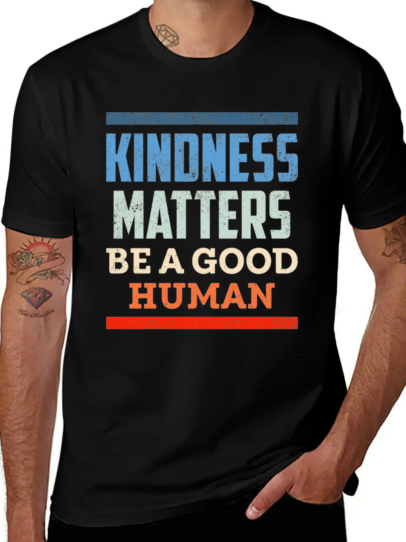 Kindness Positiv Human Kind Equality Comfortable Minimalist Graphic Tee – Summer Style Essential