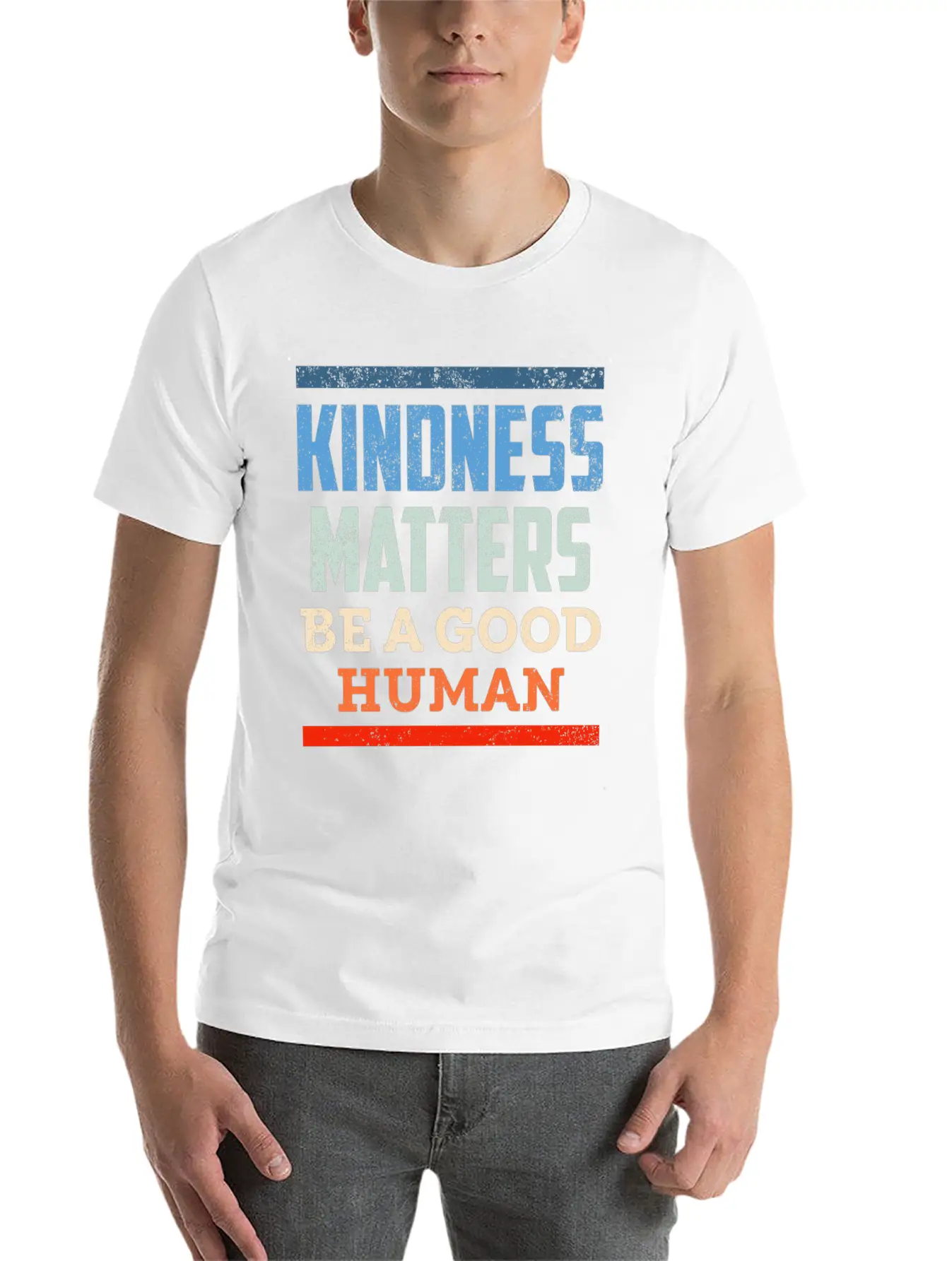 Kindness Positiv Human Kind Equality Comfortable Minimalist Graphic Tee – Summer Style Essential