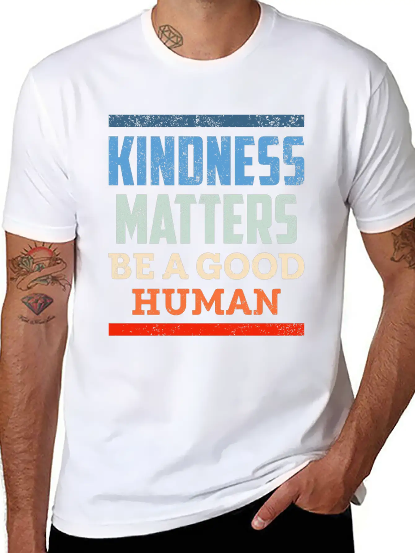 Kindness Positiv Human Kind Equality Comfortable Minimalist Graphic Tee – Summer Style Essential