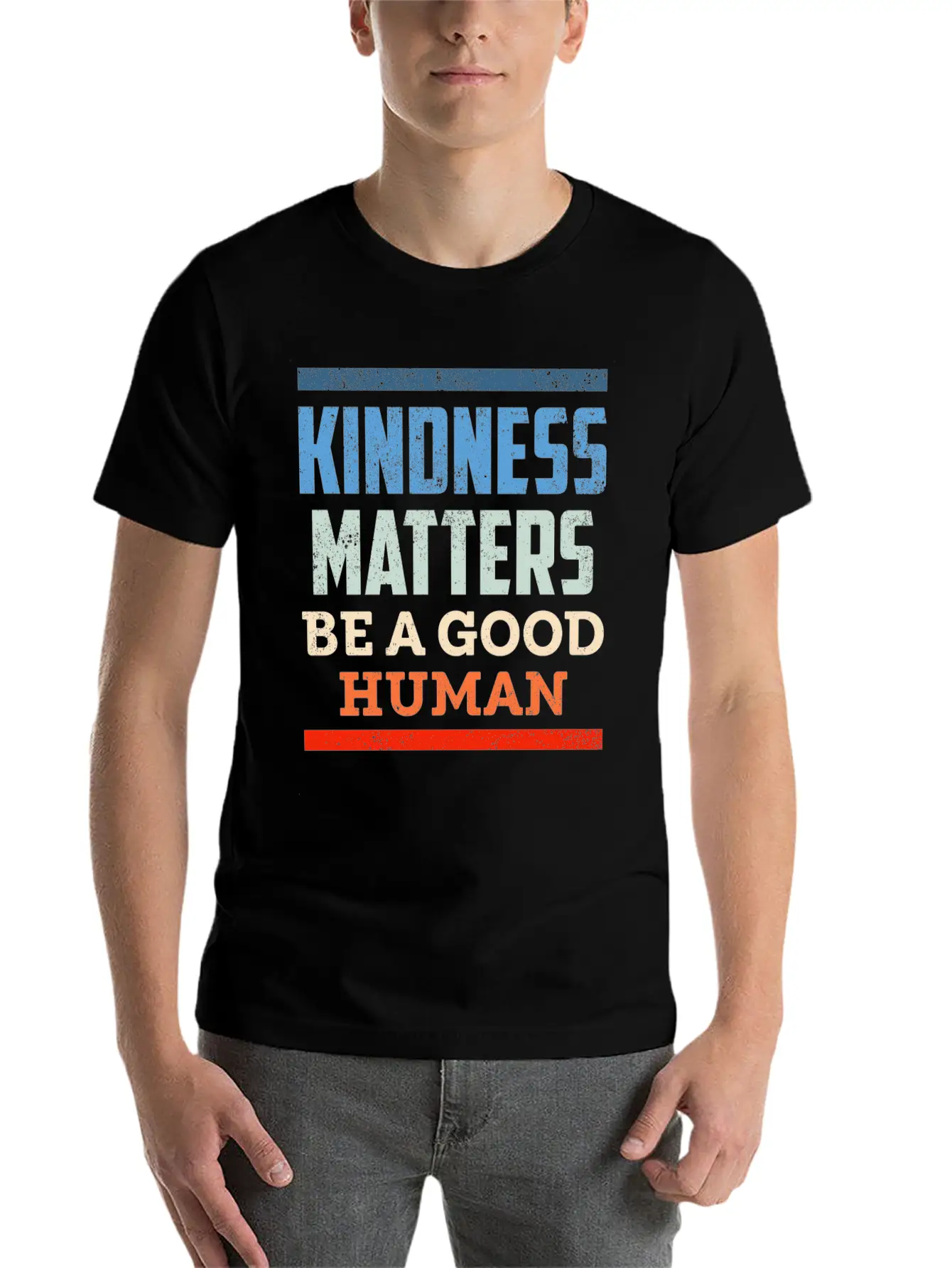 Kindness Positiv Human Kind Equality Comfortable Minimalist Graphic Tee – Summer Style Essential